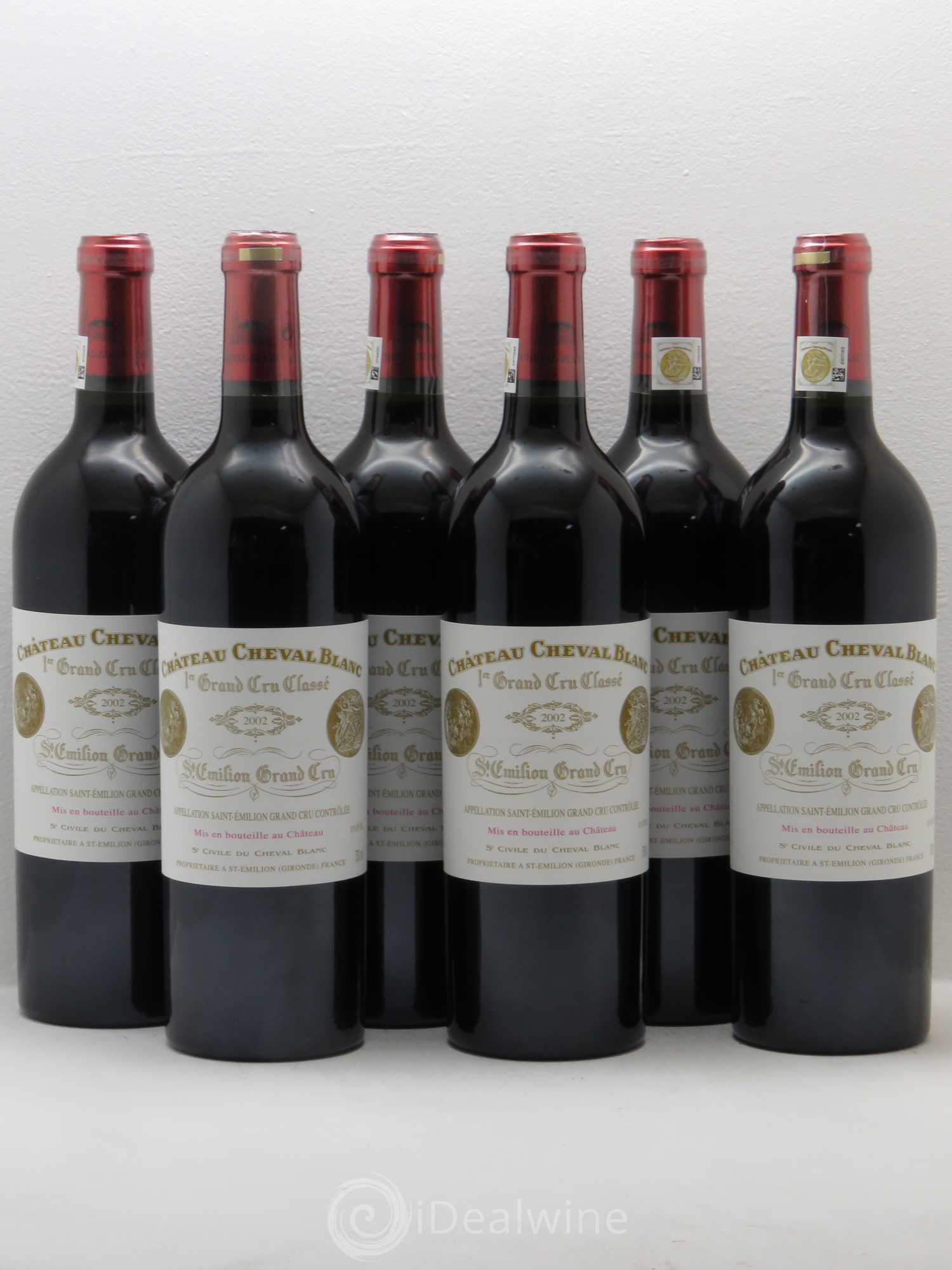 Château Cheval Blanc 1er Grand Cru Classé A 2002 - Lot de 6 bouteilles - 0