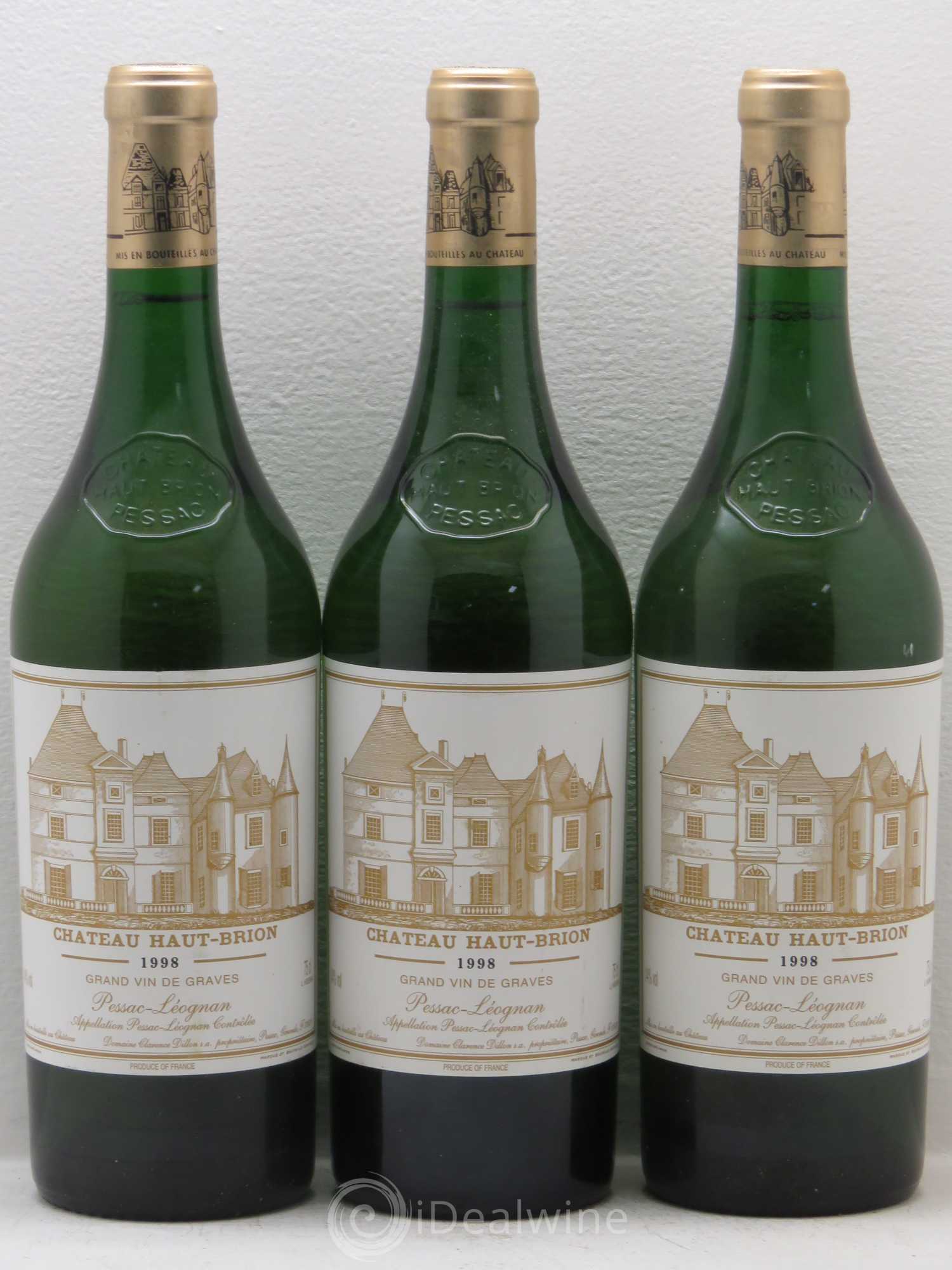 Château Haut Brion 1998 - Lot de 3 bouteilles - 0