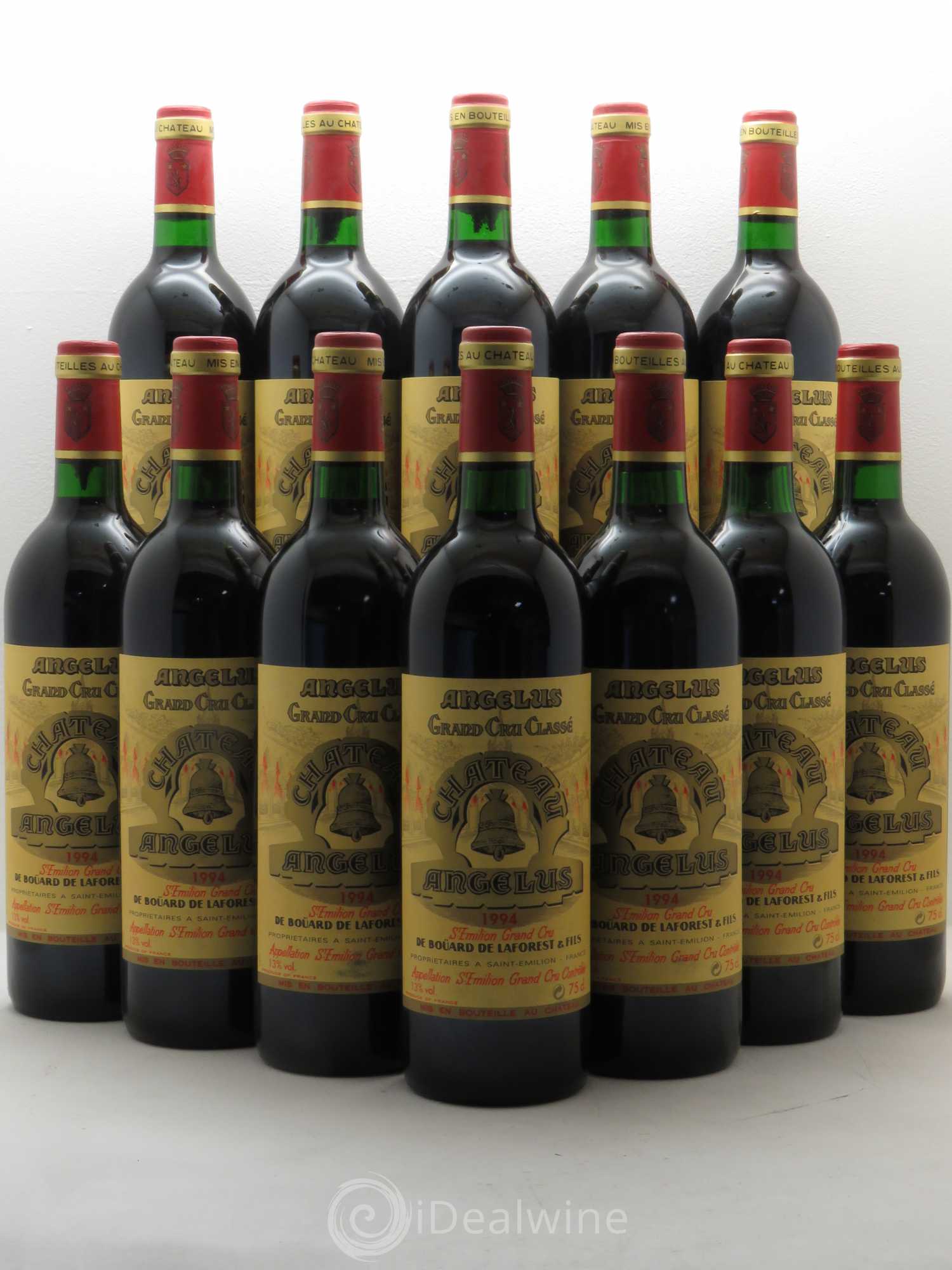 Château Angélus 1er Grand Cru Classé A 1994 - Lot de 12 bouteilles - 0
