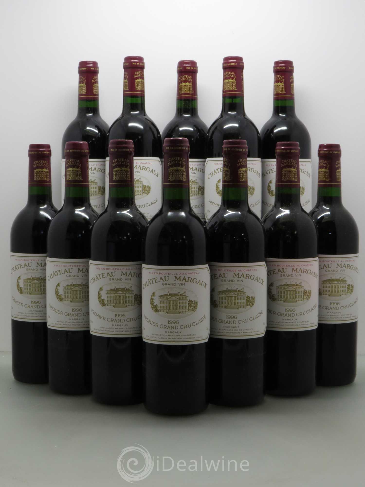 Château Margaux 1er Grand Cru Classé 1996 - Lot de 12 bouteilles - 0