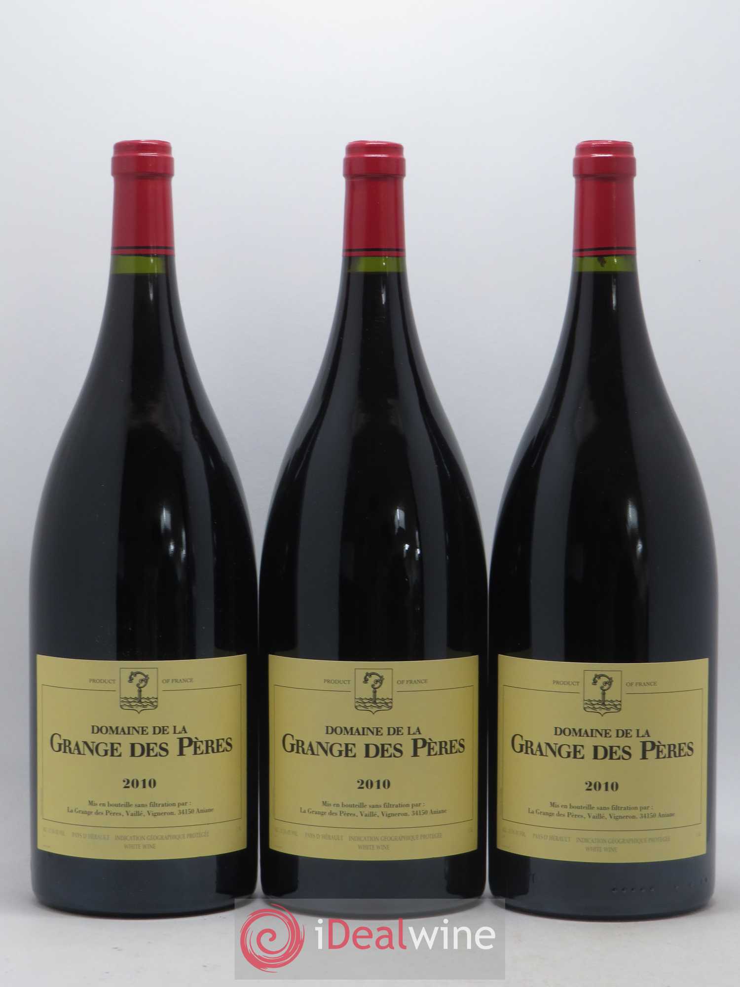 Pays d'Hérault Grange des Pères Laurent Vaillé 2010 - Lotto di 3 magnum - 0