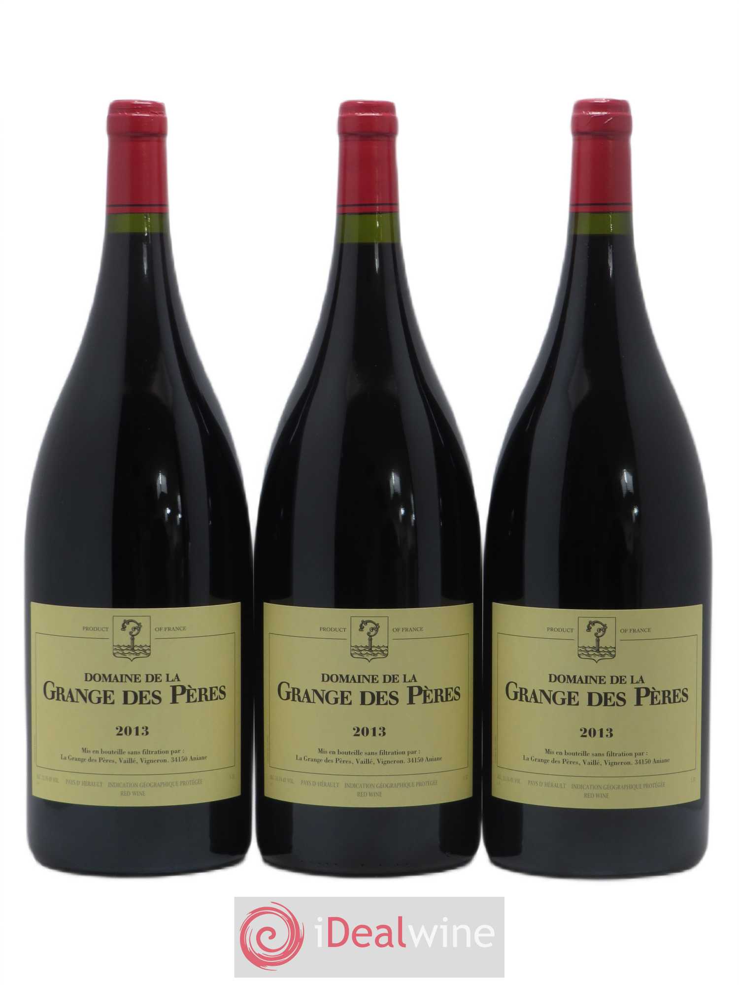 Pays d'Hérault Grange des Pères Laurent Vaillé 2013 - Lot de 3 magnums - 0