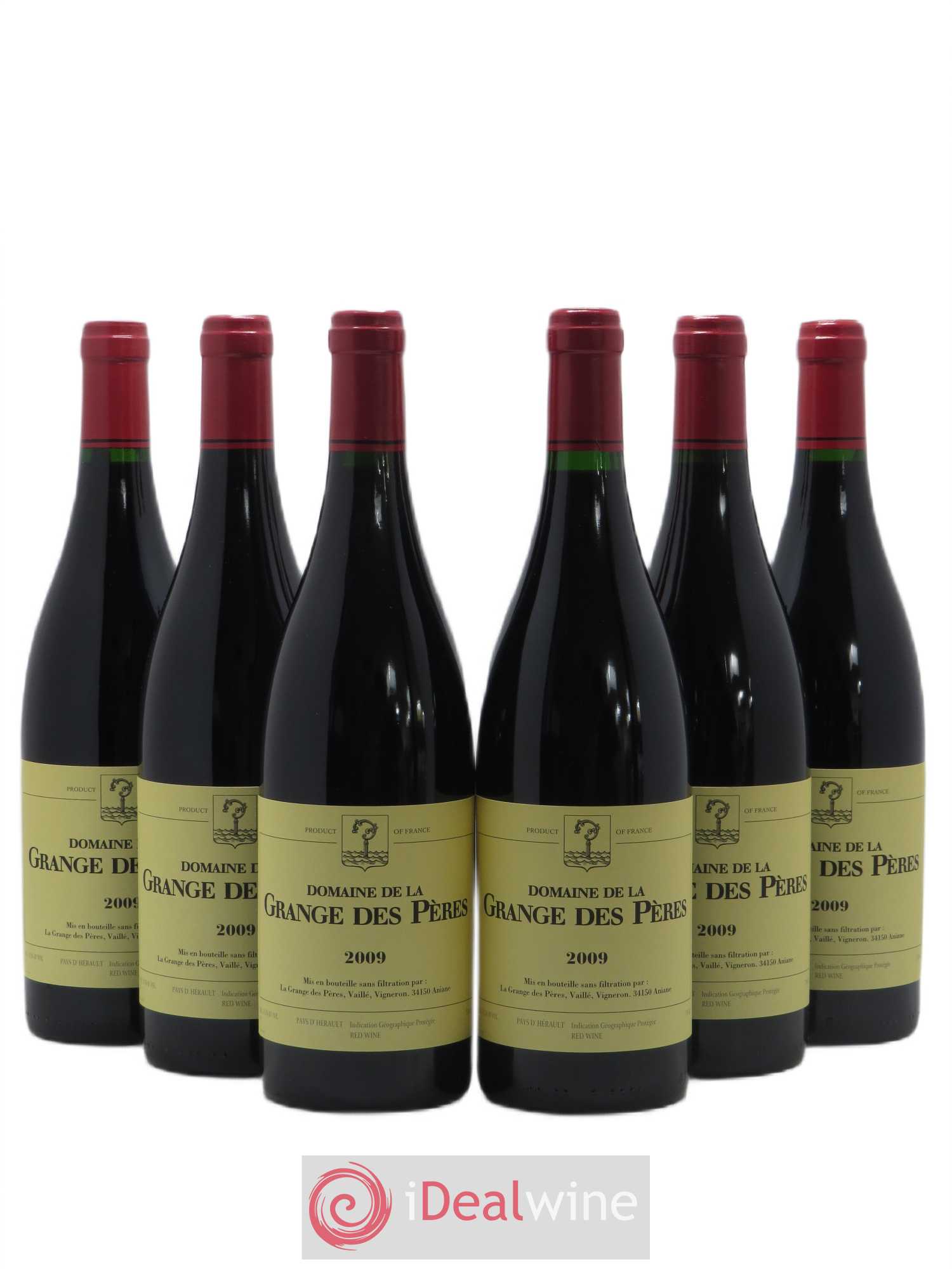 Pays d'Hérault Grange des Pères Laurent Vaillé 2009 - Lot de 6 bouteilles - 0
