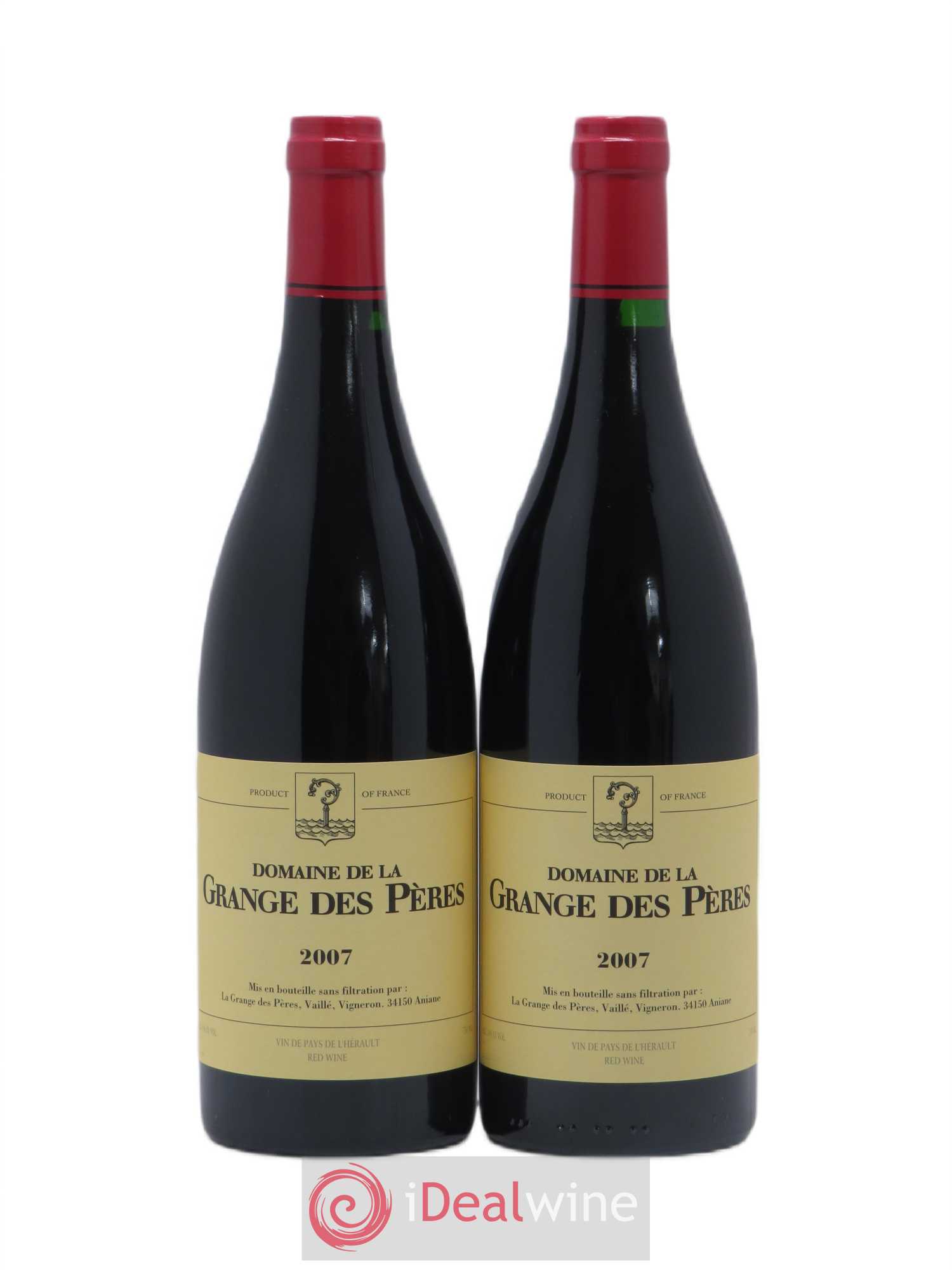 Pays d'Hérault Grange des Pères Laurent Vaillé 2007 - Lot de 2 bouteilles - 0