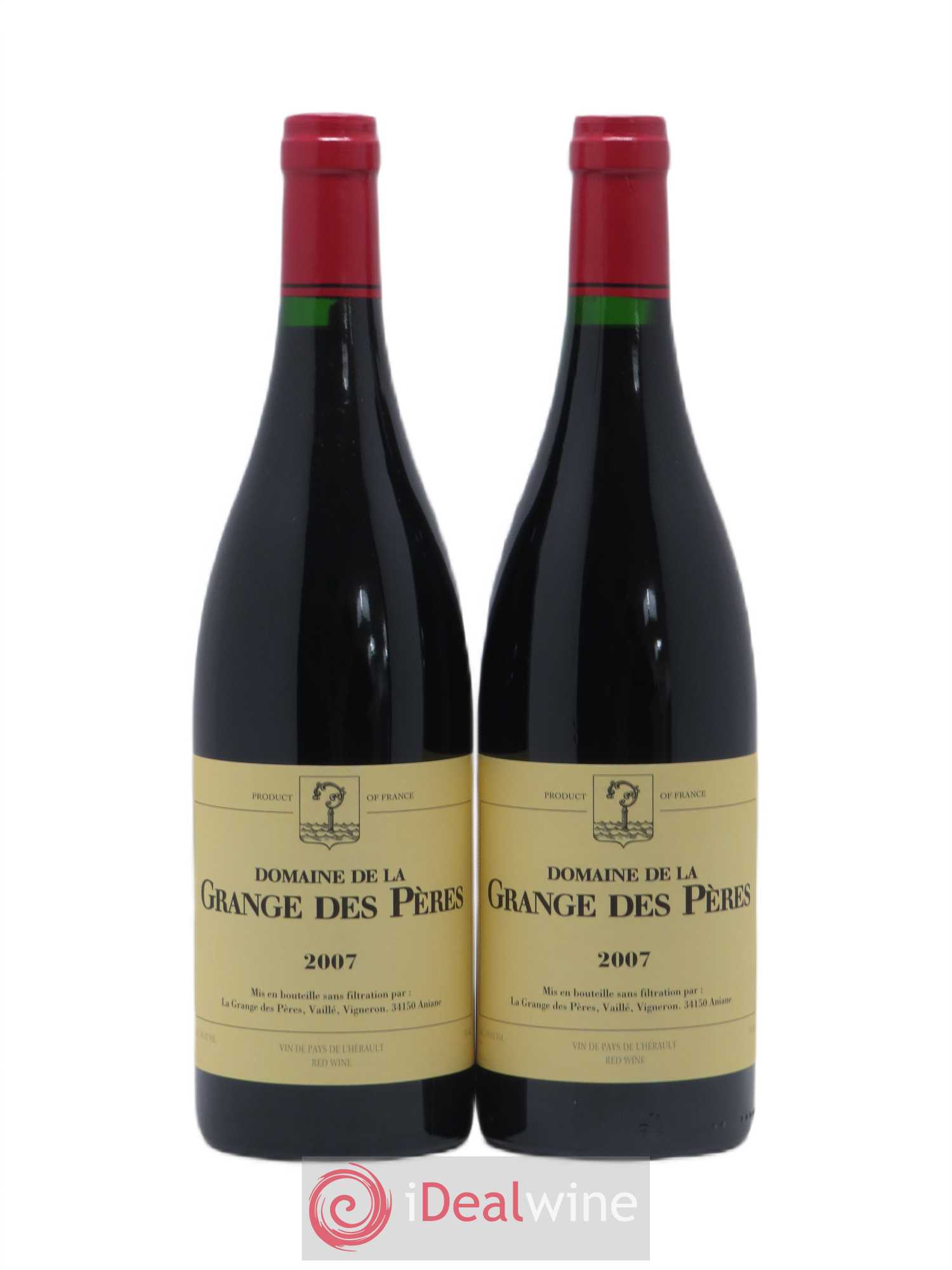 Pays d'Hérault Grange des Pères Laurent Vaillé 2007 - Lot de 2 bouteilles - 0