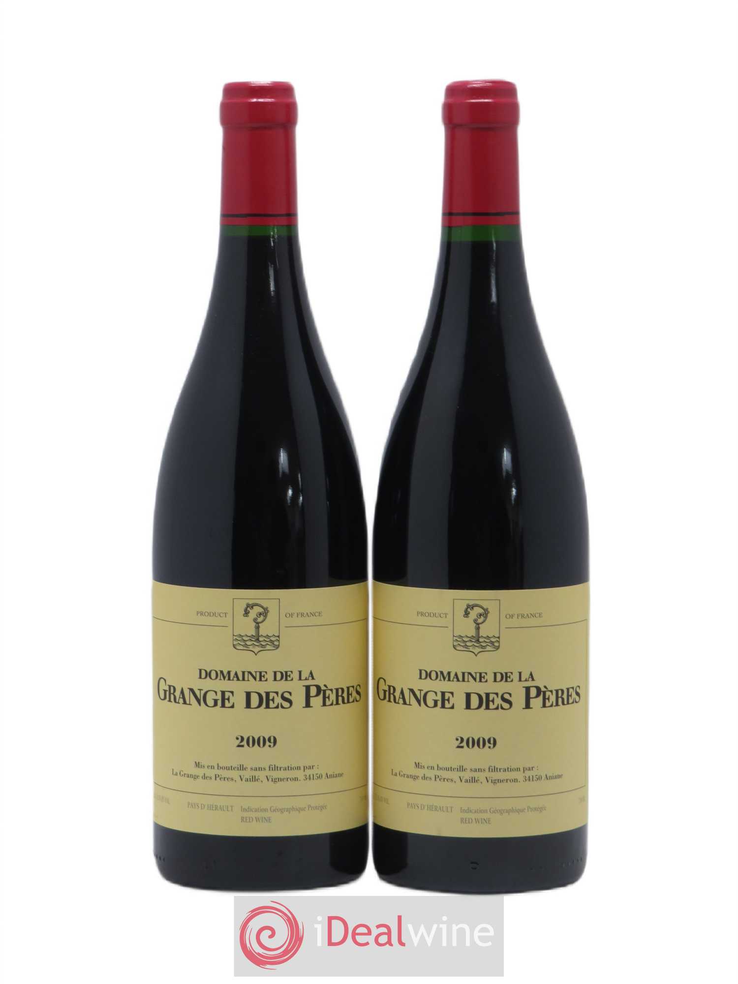 Pays d'Hérault Grange des Pères Laurent Vaillé 2009 - Lot de 2 bouteilles - 0