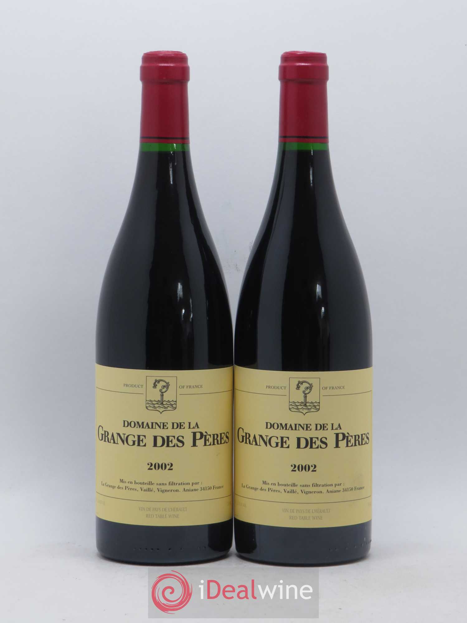 Pays d'Hérault Grange des Pères Laurent Vaillé 2002 - Lot de 2 bouteilles - 0