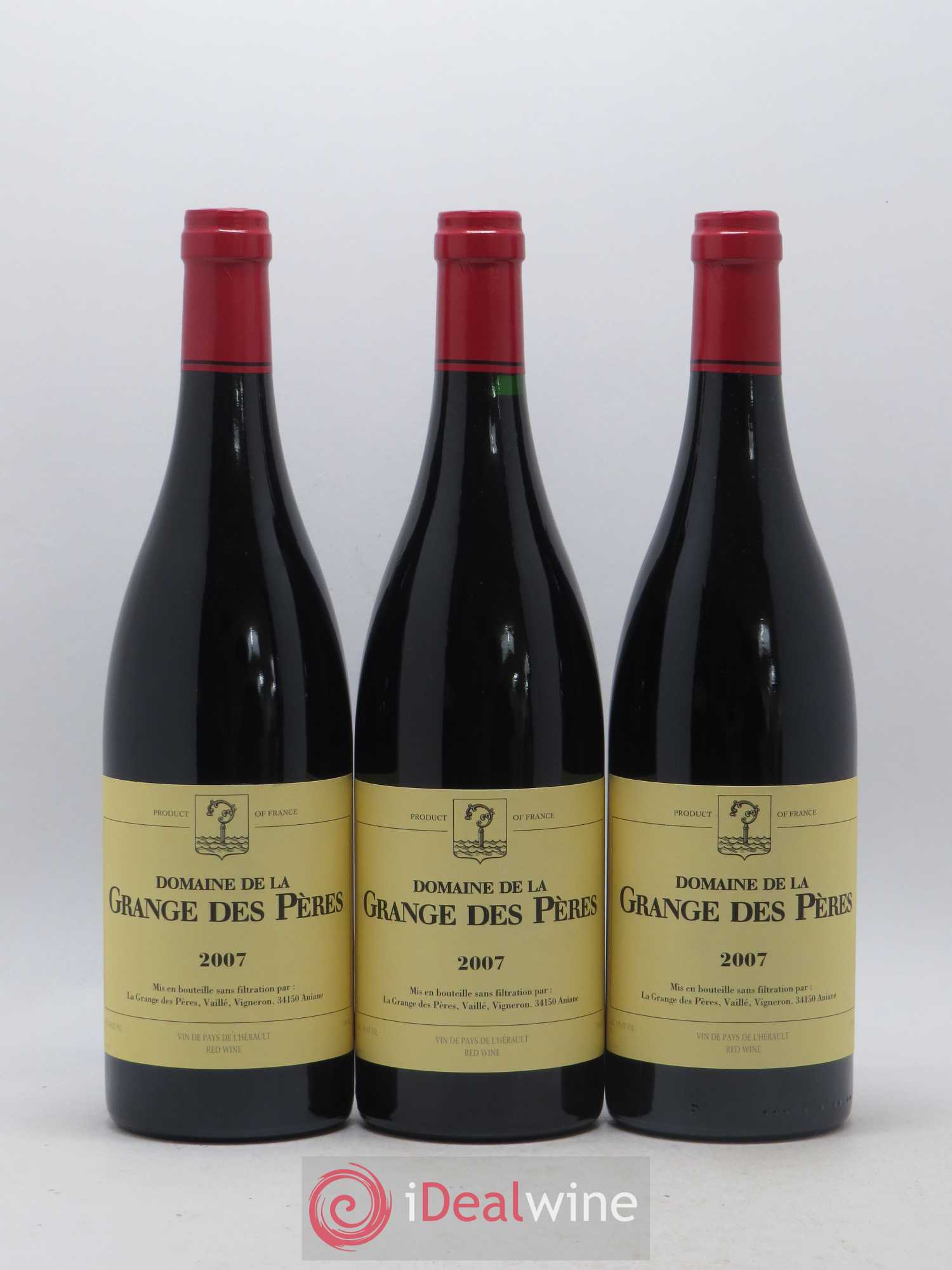 Pays d'Hérault Grange des Pères Laurent Vaillé 2007 - Lot de 6 bouteilles - 1
