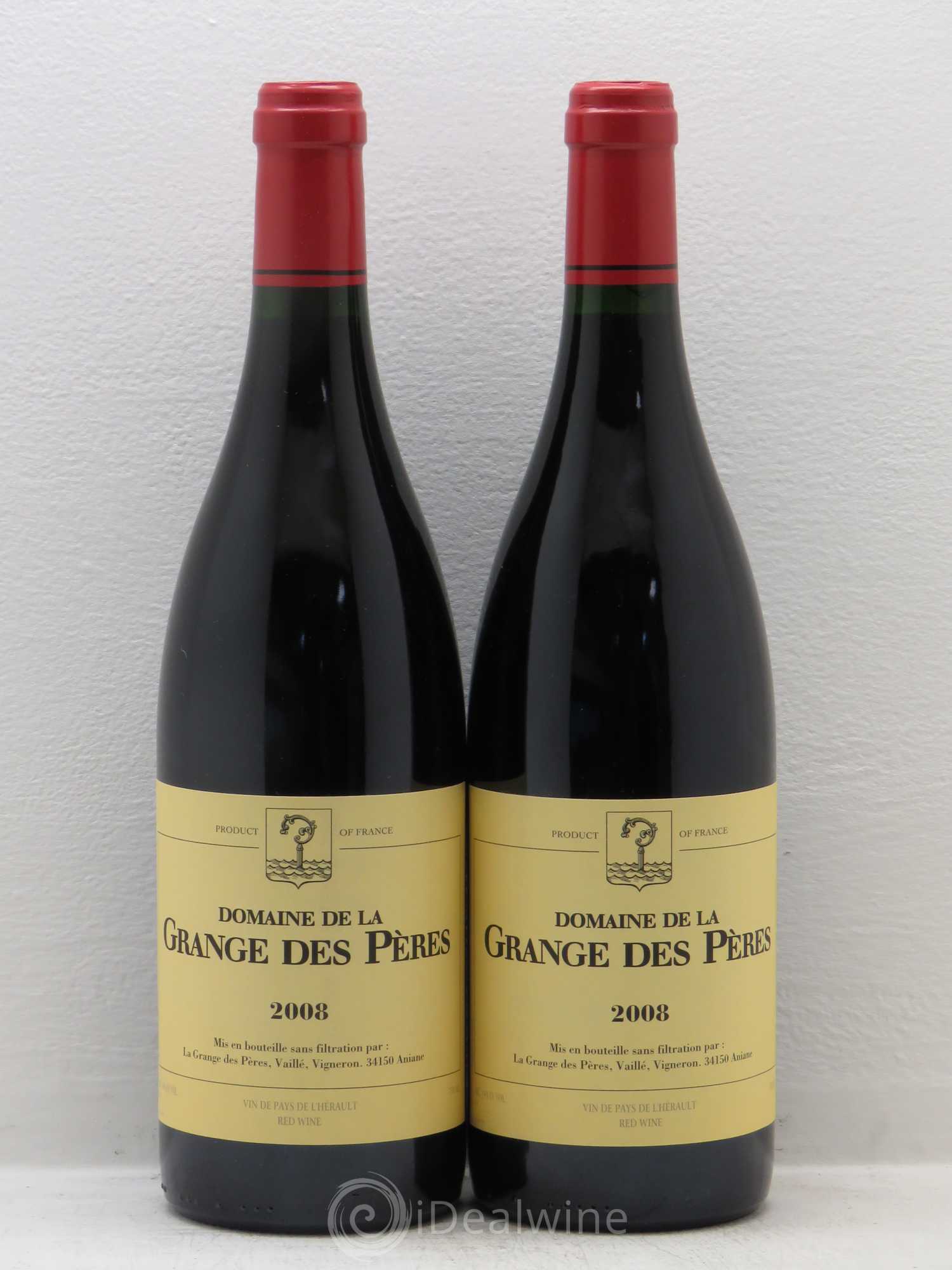 Pays d'Hérault Grange des Pères Laurent Vaillé 2008 - Lot de 2 bouteilles - 0