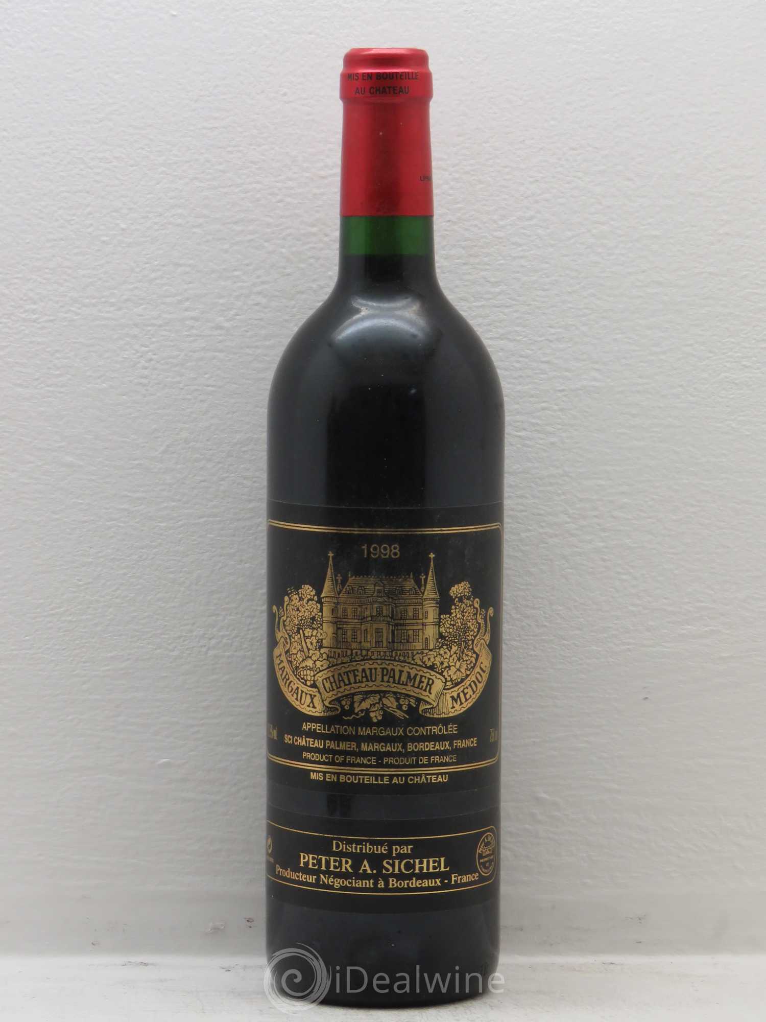 Château Palmer 3ème Grand Cru Classé 1998 - Lot de 6 bouteilles - 0