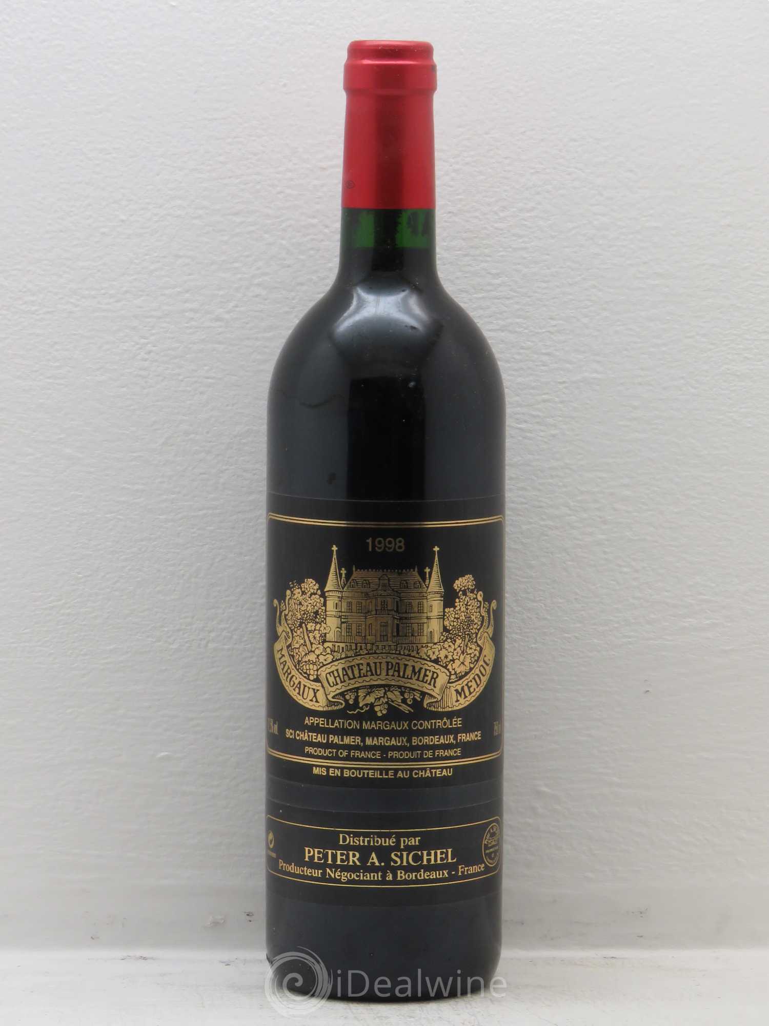 Château Palmer 3ème Grand Cru Classé 1998 - Lot de 1 bouteille - 0