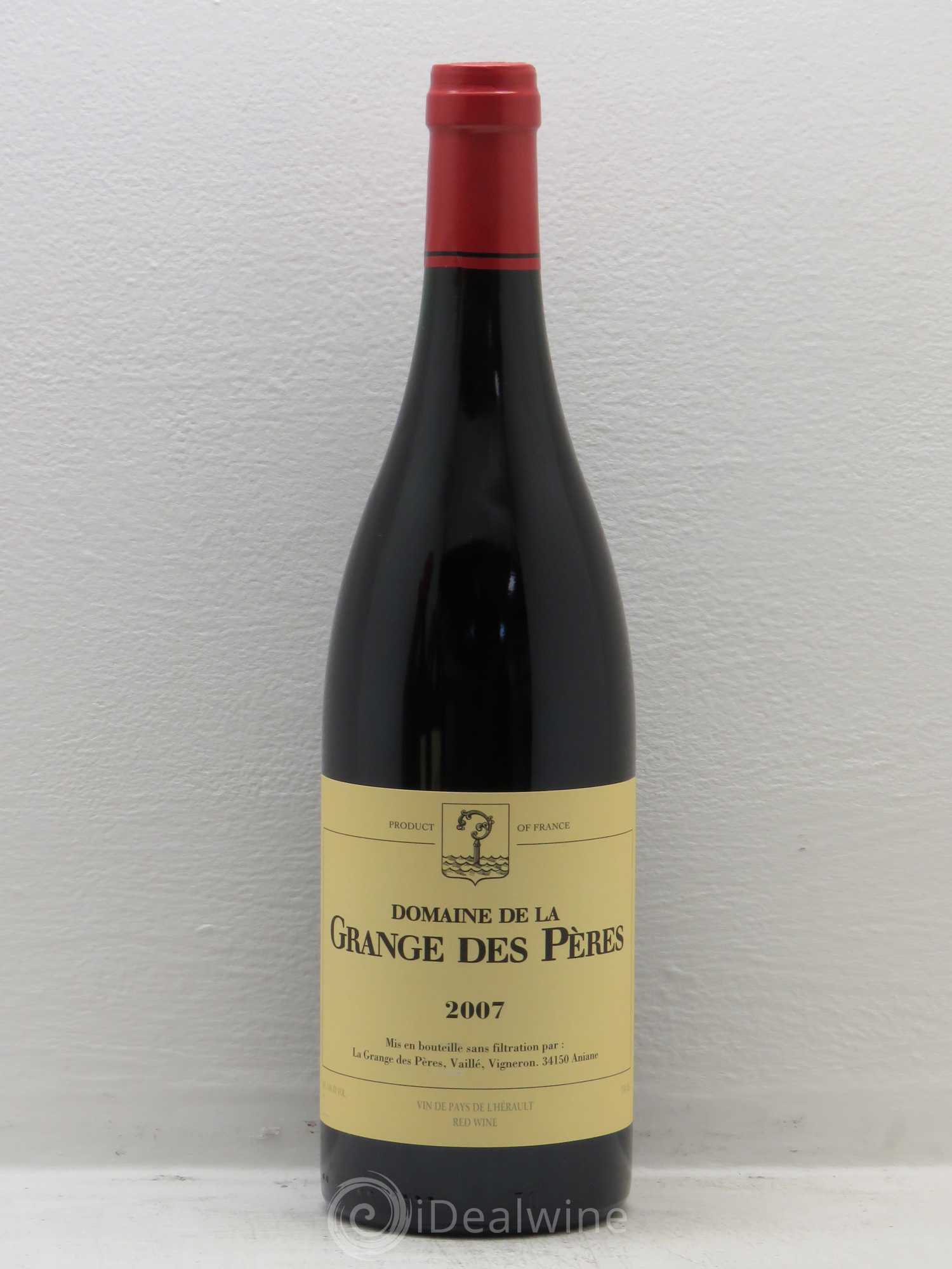 Pays d'Hérault Grange des Pères Laurent Vaillé 2007 - Lot de 6 bouteilles - 0