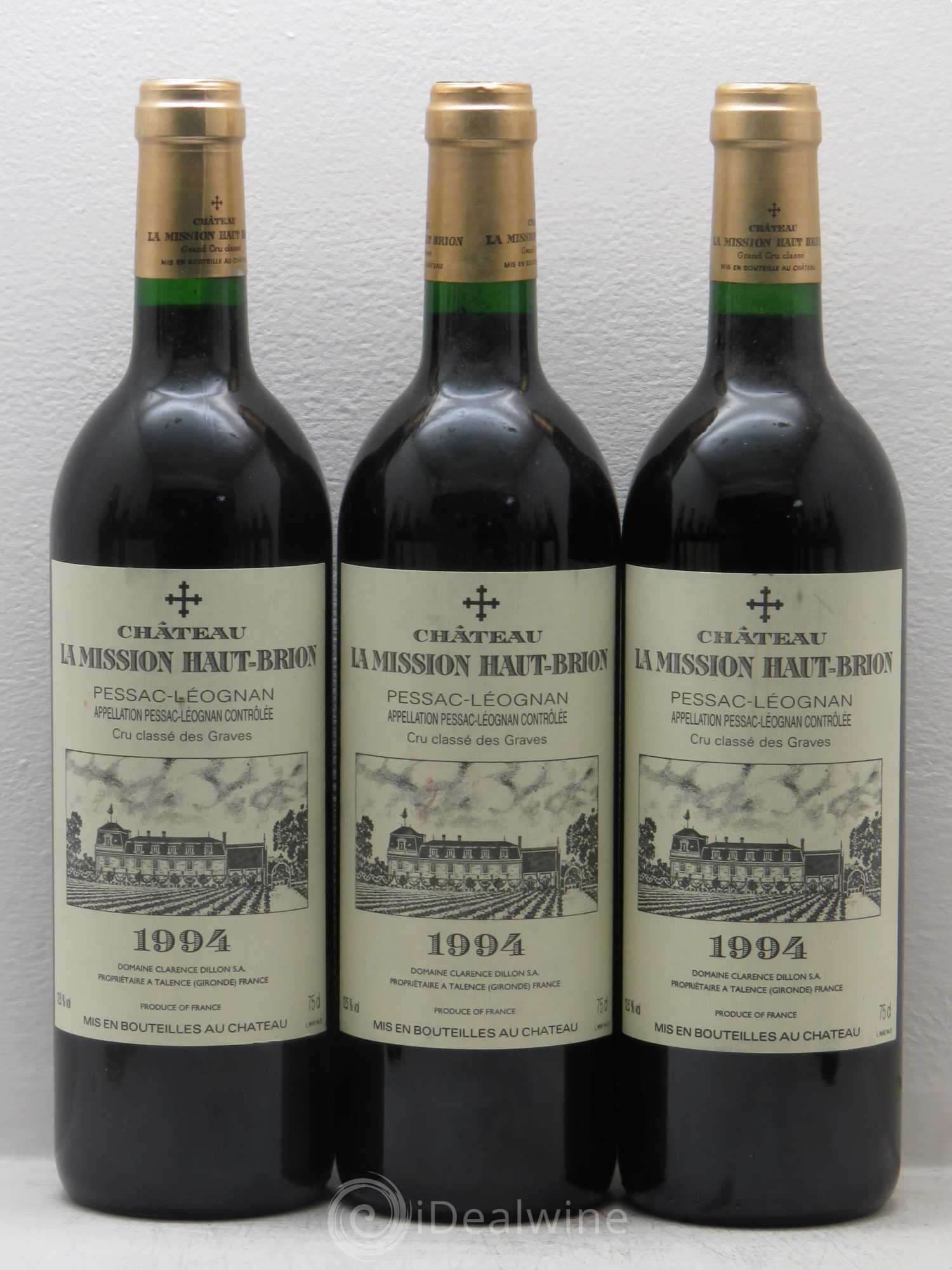 Château la Mission Haut-Brion Cru Classé de Graves 1994 - Lot de 12 bouteilles - 1