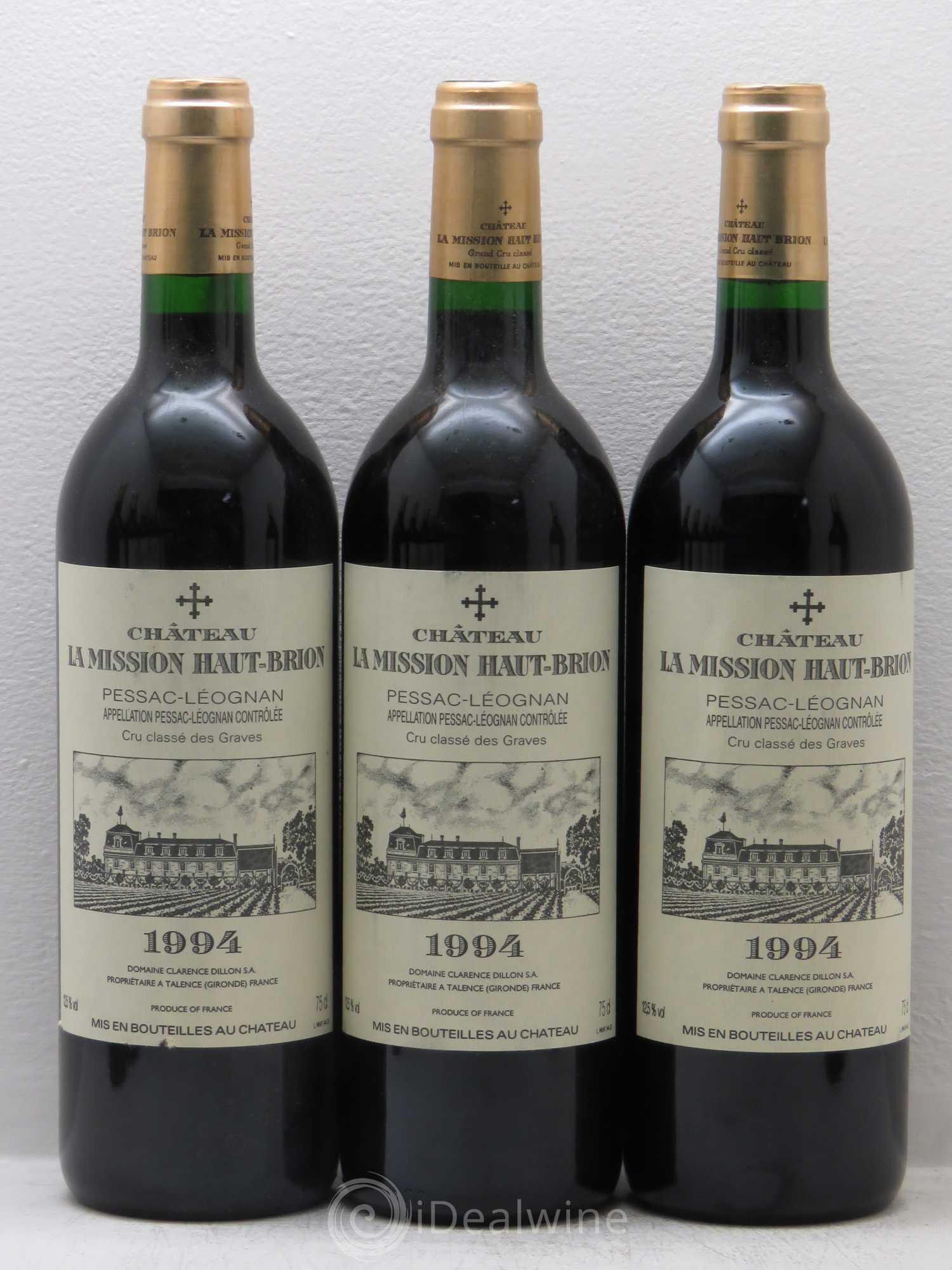 Château la Mission Haut-Brion Cru Classé de Graves 1994 - Lot de 12 bouteilles - 2