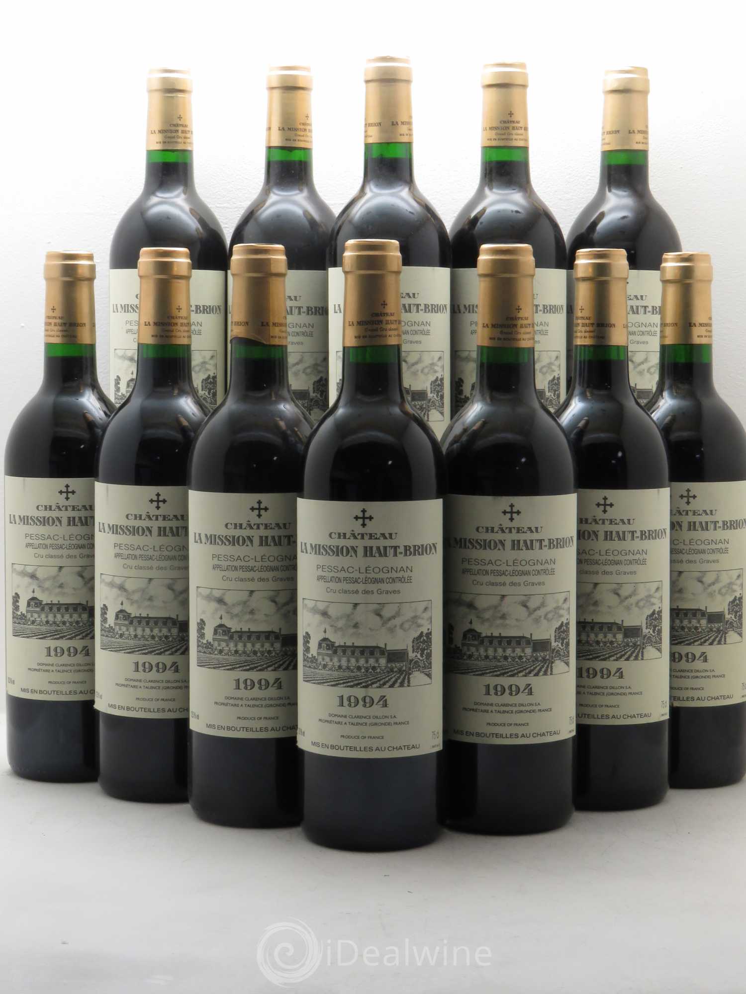 Château la Mission Haut-Brion Cru Classé de Graves 1994 - Lot de 12 bouteilles - 0