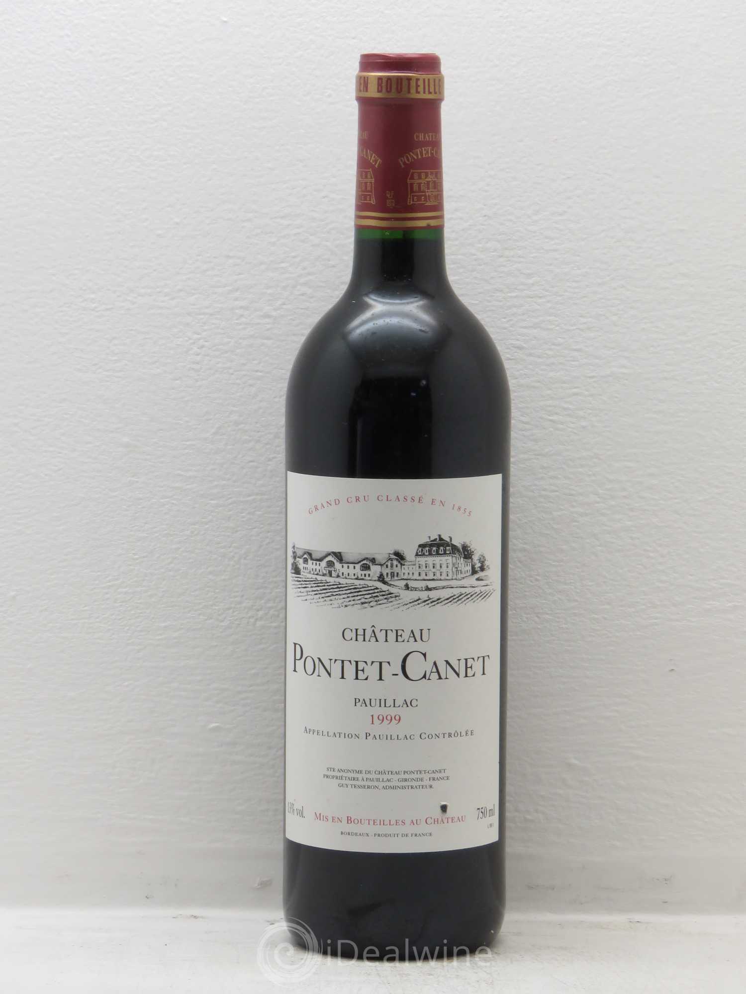 Château Pontet Canet 5ème Grand Cru Classé 1999 - Lot de 12 bouteilles - 0
