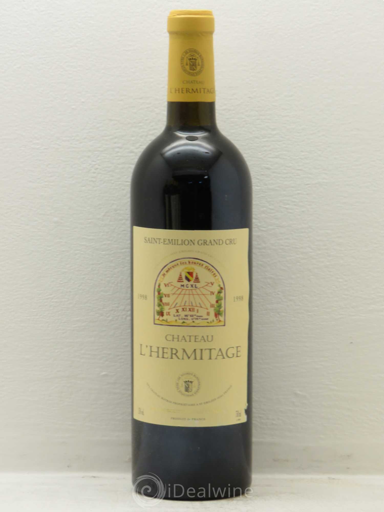 Château l' Hermitage 1998 - Lot de 12 bouteilles - 0