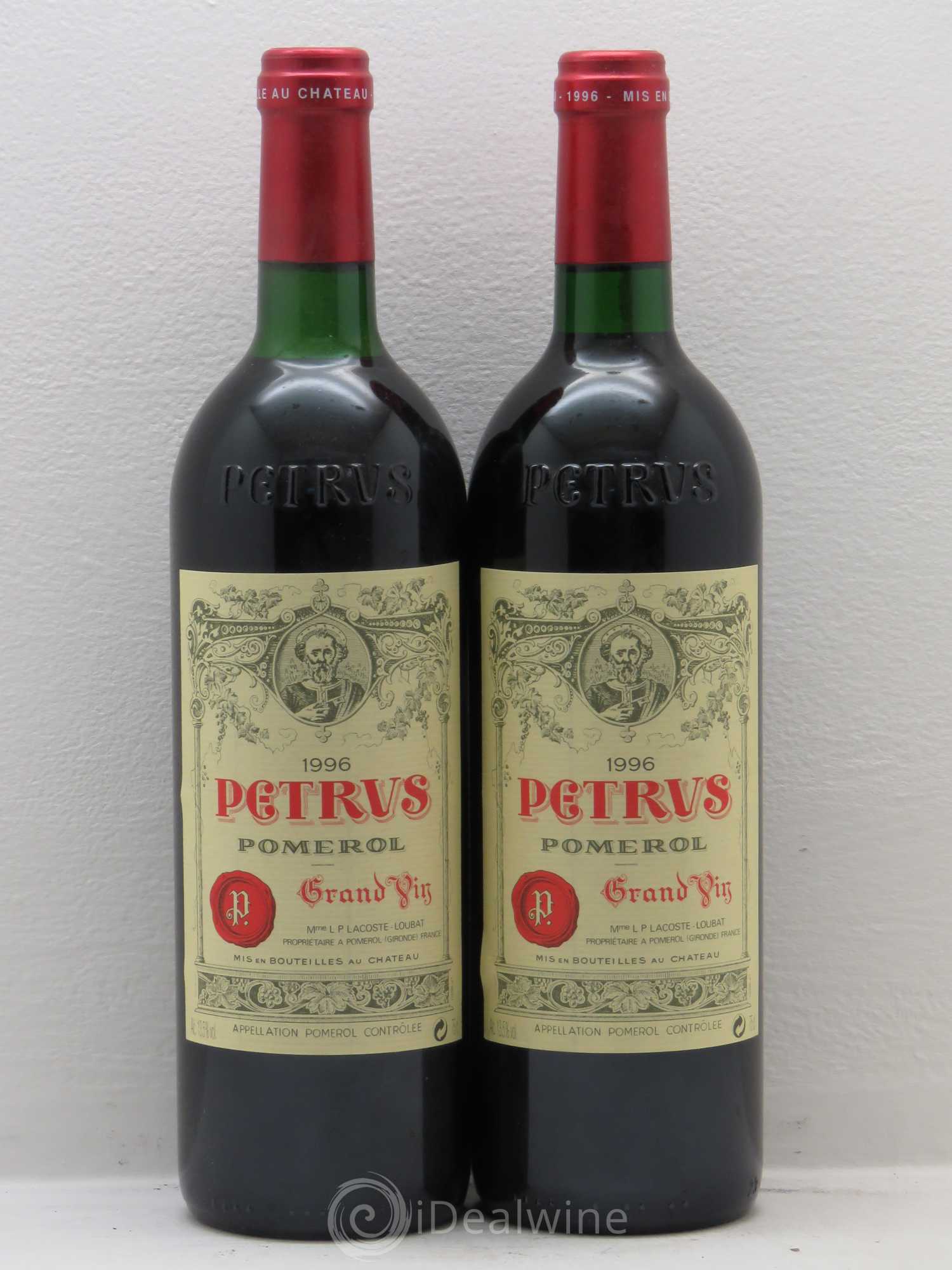 Petrus 1996 - Lot de 2 bouteilles - 0
