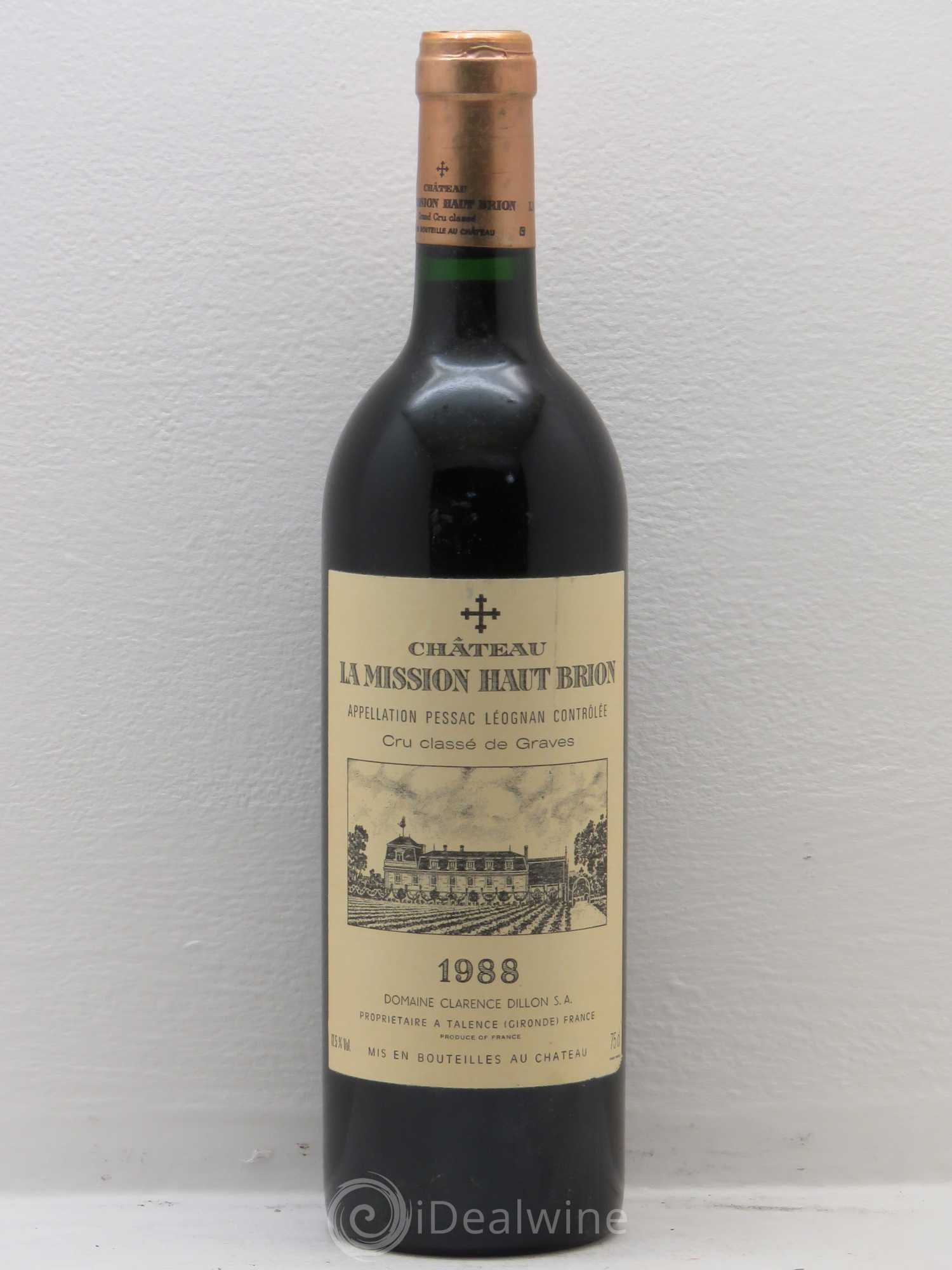 Château la Mission Haut-Brion Cru Classé de Graves 1988 - Lot de 1 bouteille - 0