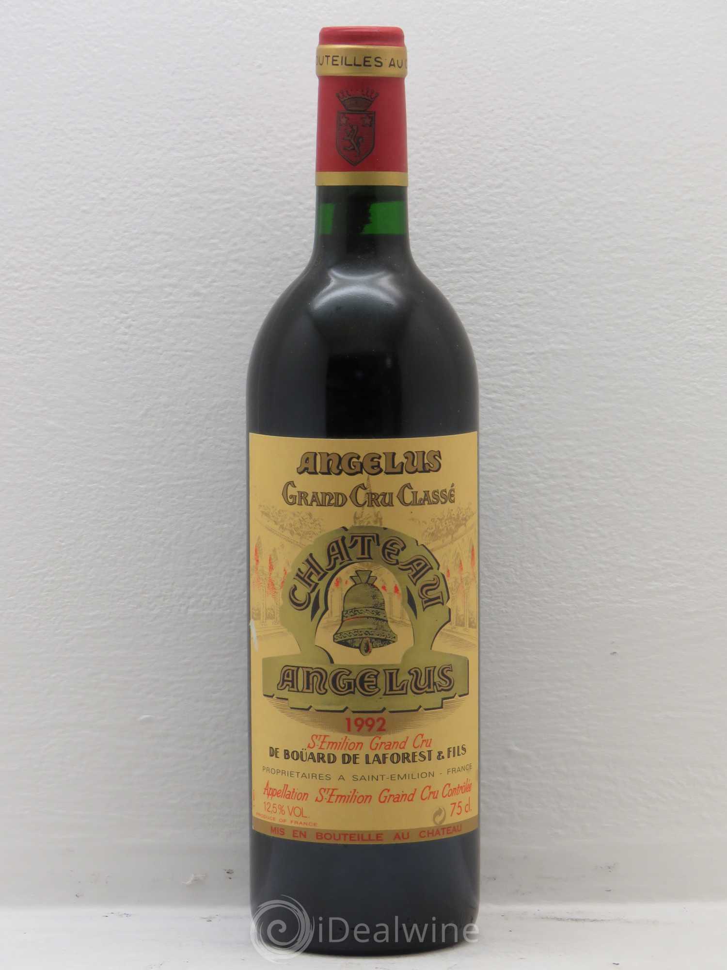 Château Angélus 1er Grand Cru Classé A 1992 - Lot de 1 bouteille - 0