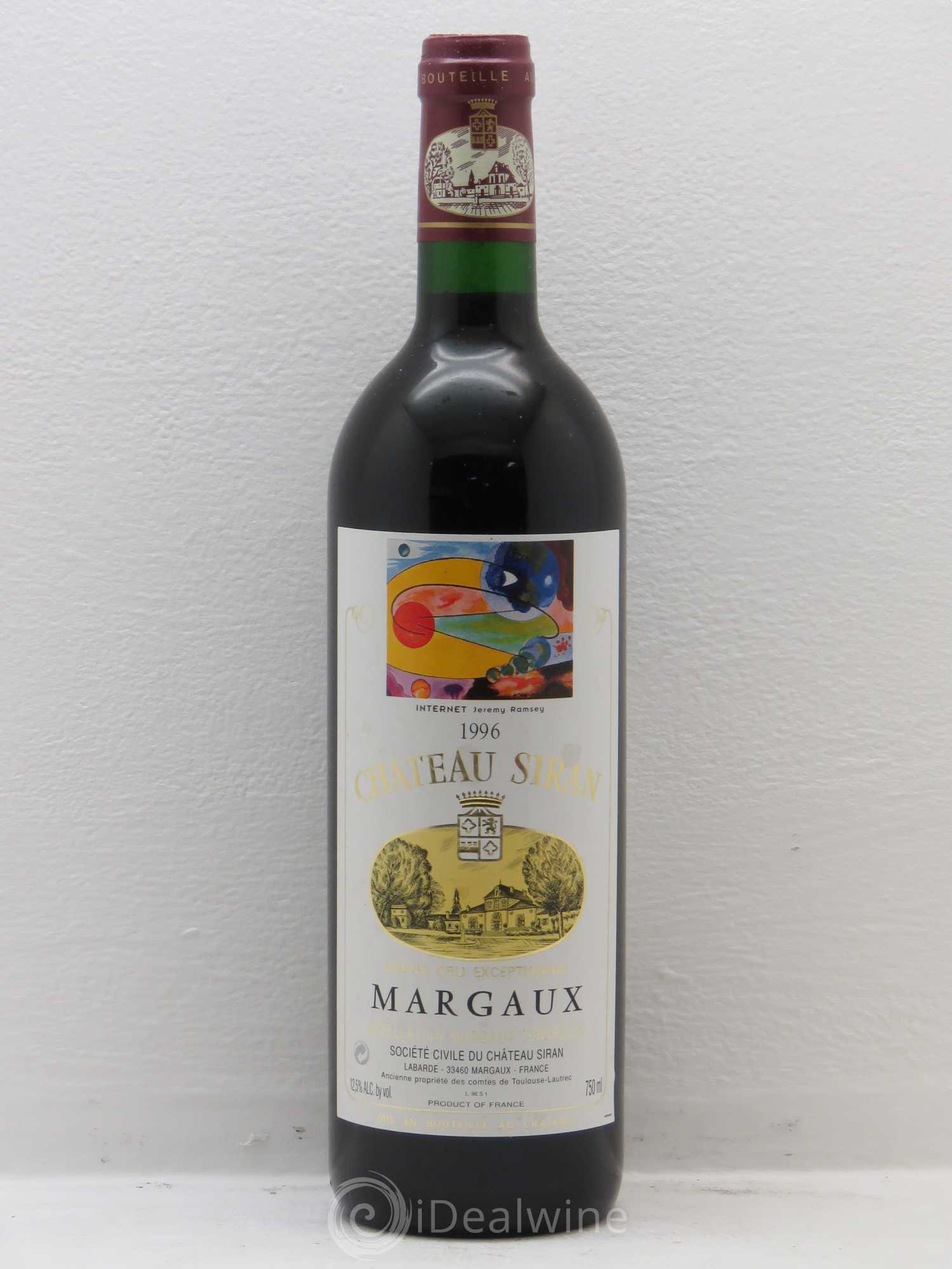 Château Siran 1996 - Lot de 12 bouteilles - 0