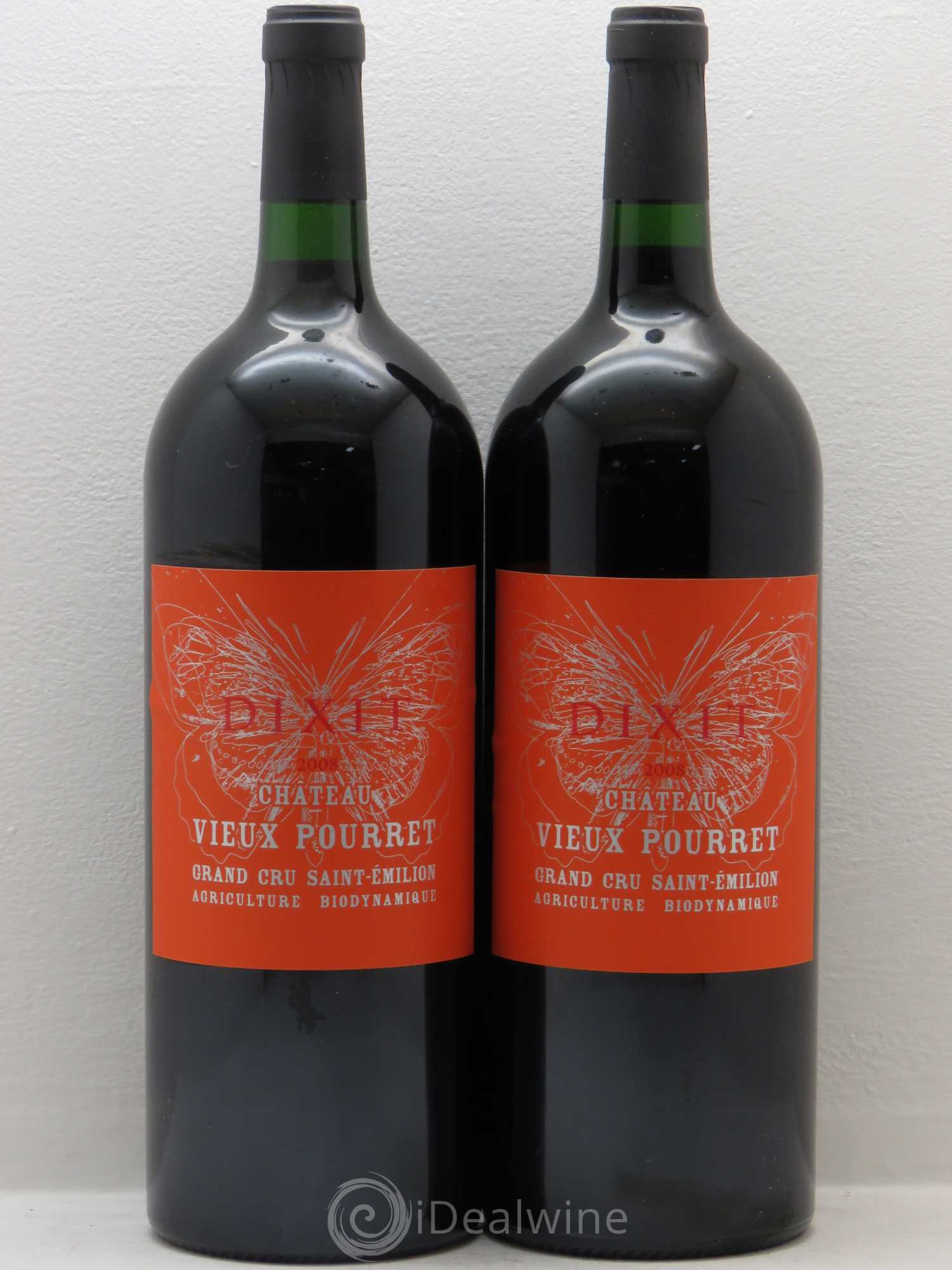 Saint-Émilion Château Vieux Pourret Cuvée Dixit 2008 - Posten von 2 Magnum - 0