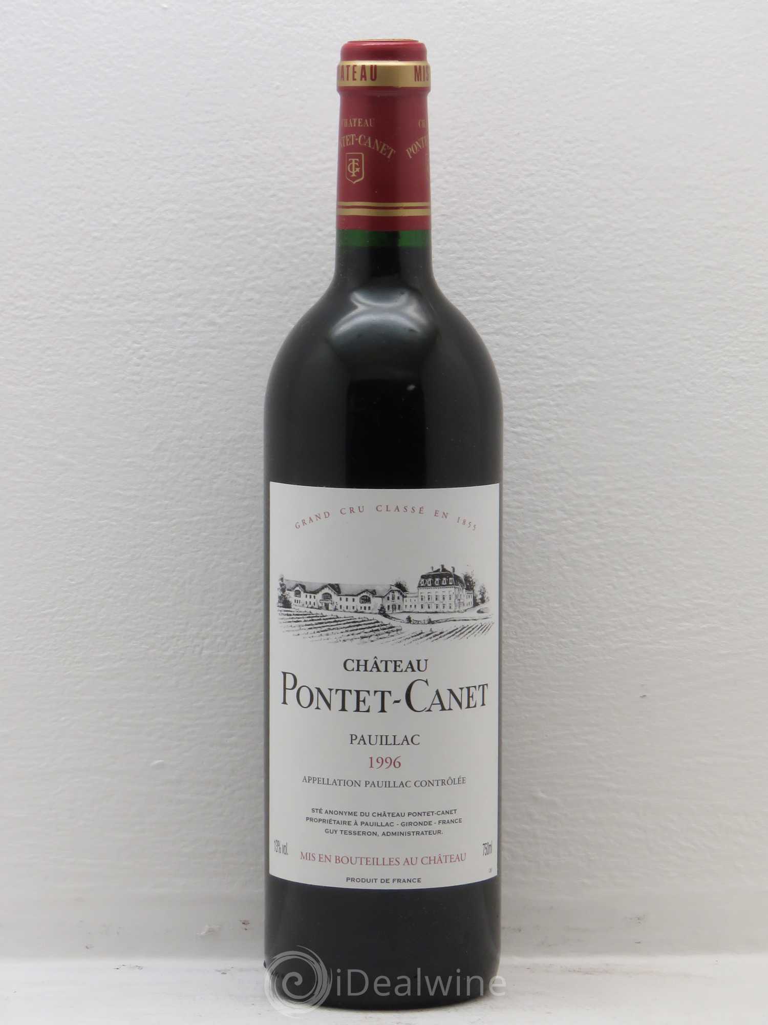 Château Pontet Canet 5ème Grand Cru Classé 1996 - Lot de 6 bouteilles - 0