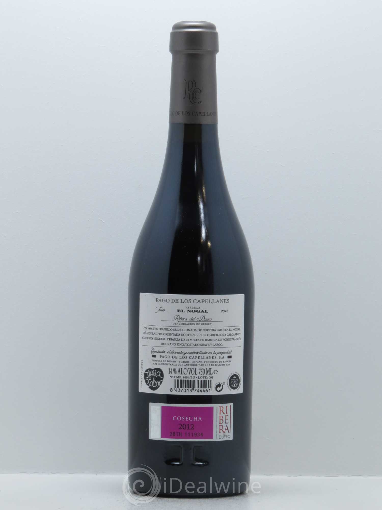 Ribera del Duero El Nogal Pago de los Capellanes 2012 - Lot de 1 bouteille - 1