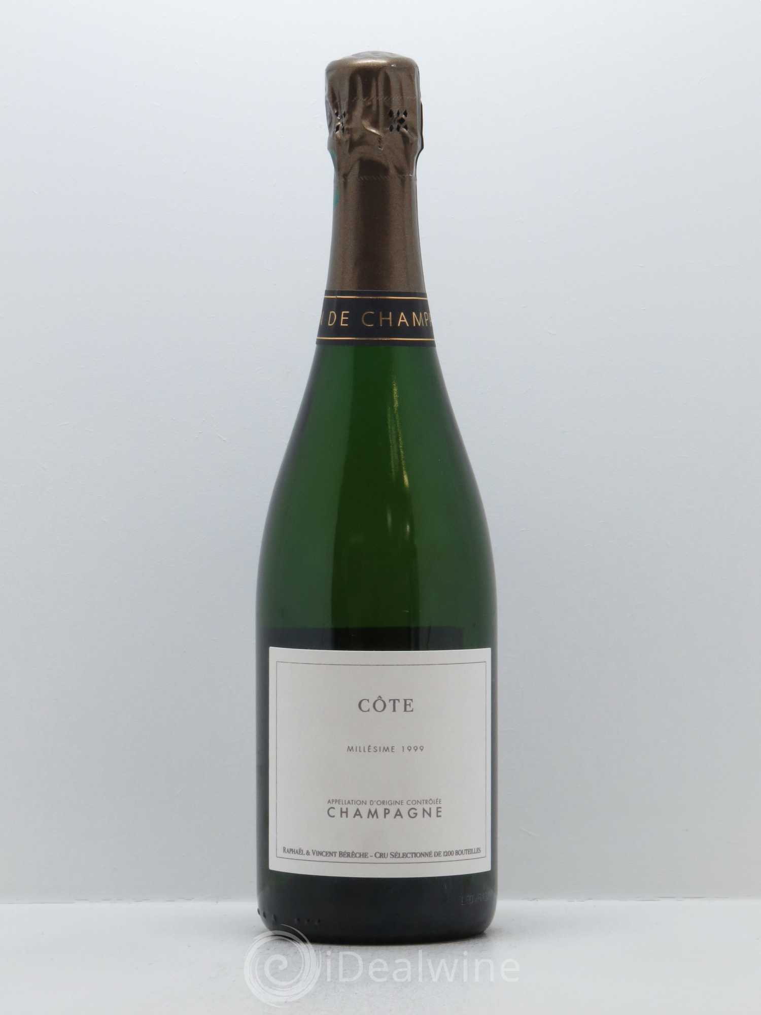 Côte 40 mois de cave Grand Cru Extra-Brut Bérêche et Fils 1999 - Lot de 1 bouteille - 0