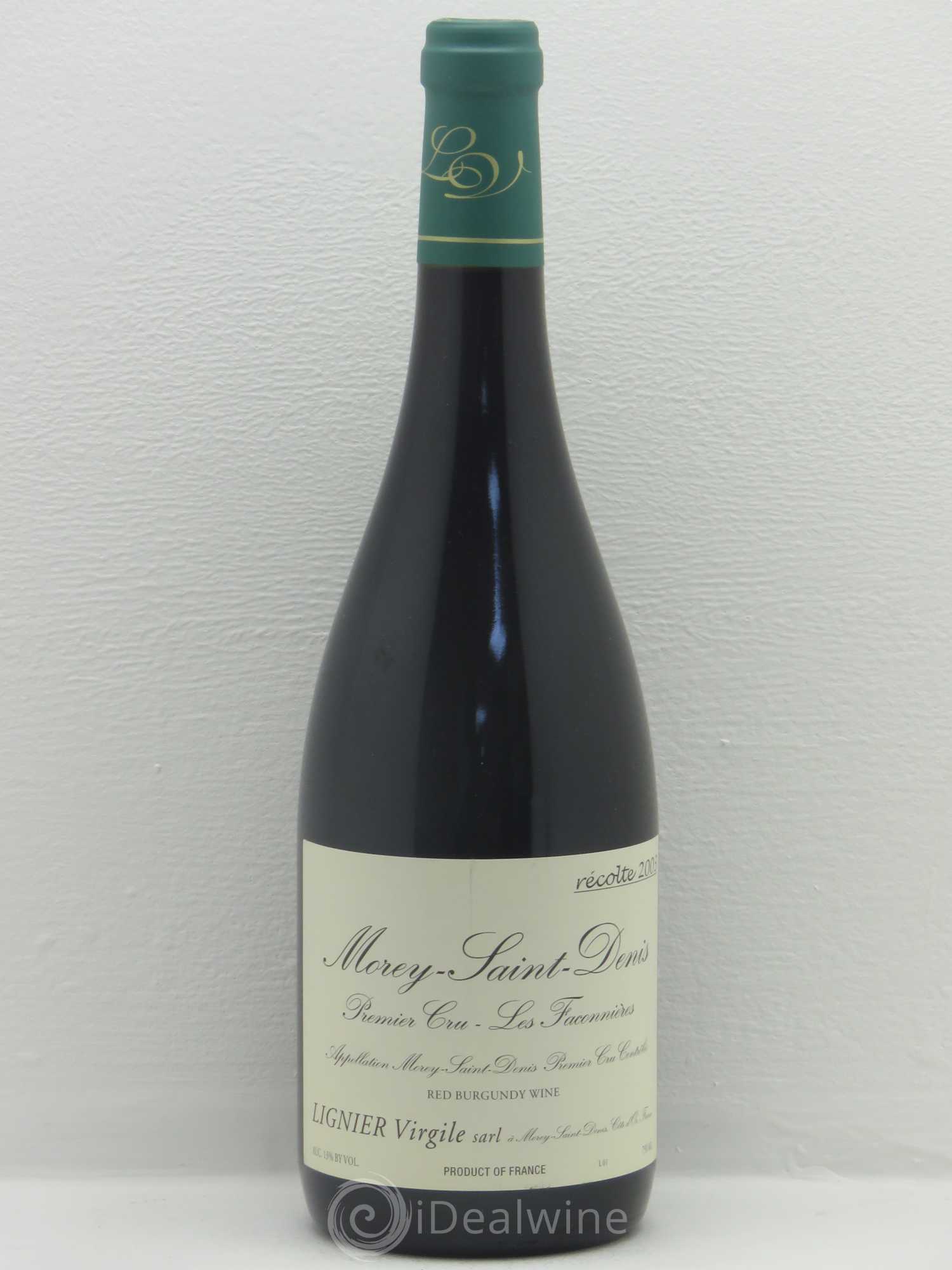 Morey-Saint-Denis 1er Cru Virgile Lignier 2003 - Lot de 1 bouteille - 0