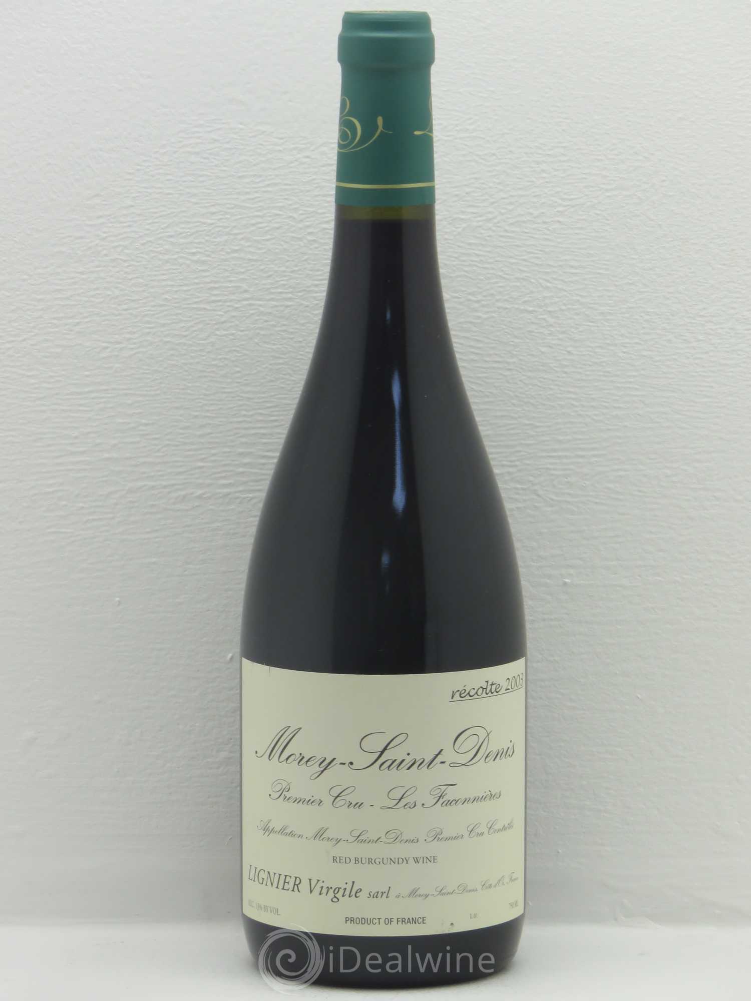 Morey-Saint-Denis 1er Cru Virgile Lignier (sans prix de réserve) 2003 - Posten von 1 Flasche - 0