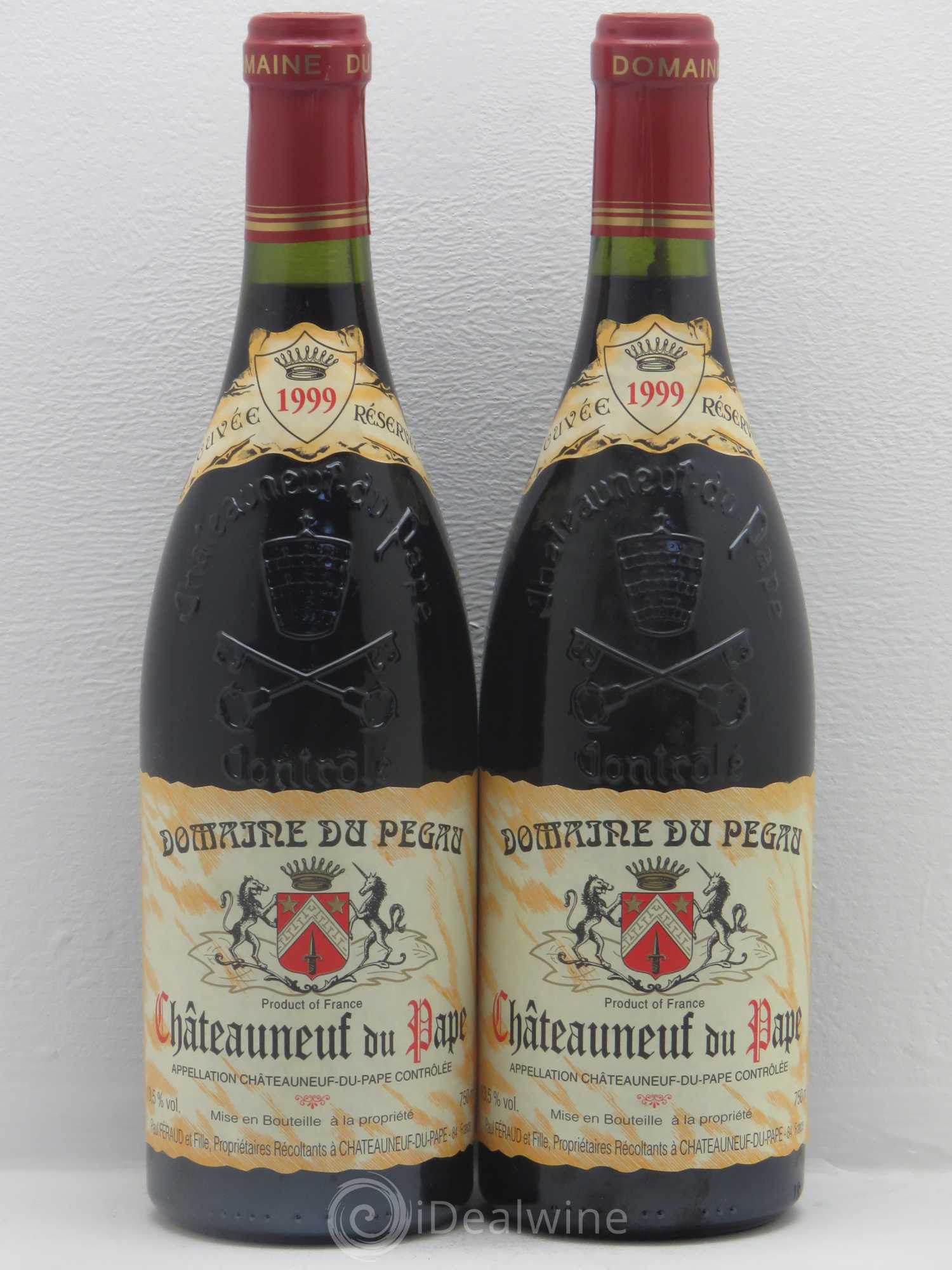 Châteauneuf-du-Pape Domaine du Pégau Cuvée Réservée Paul et Laurence Féraud 1999 - Lot de 2 bouteilles - 0
