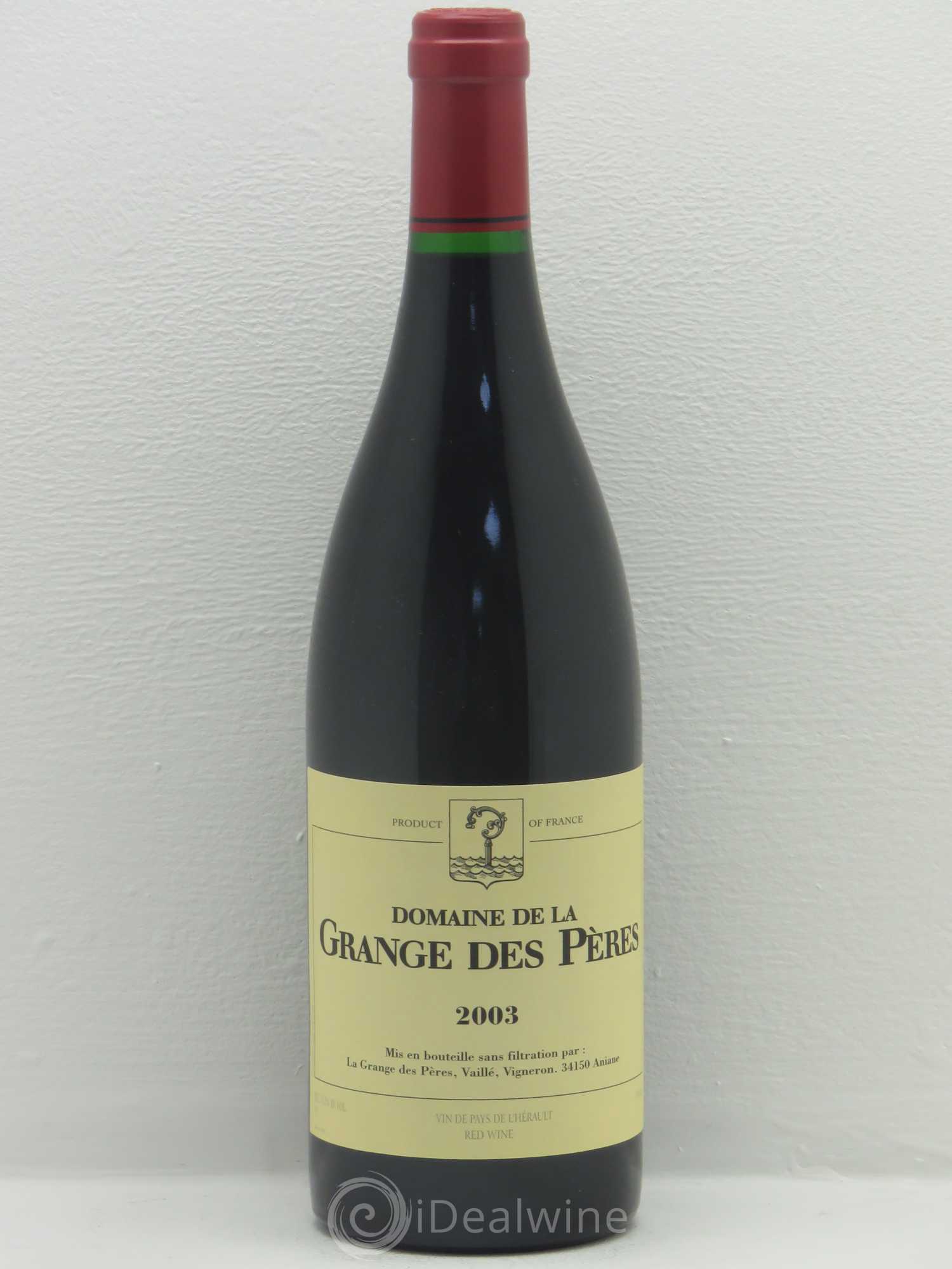 Pays d'Hérault Grange des Pères Laurent Vaillé 2003 - Lot de 1 bouteille - 0