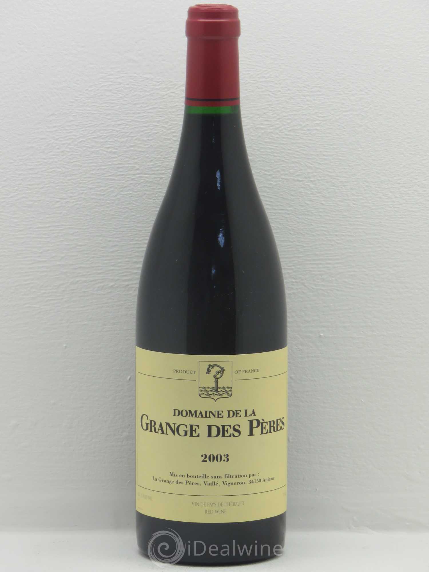 Pays d'Hérault Grange des Pères Laurent Vaillé (sans prix de réserve) 2003 - Lot de 1 bouteille - 0