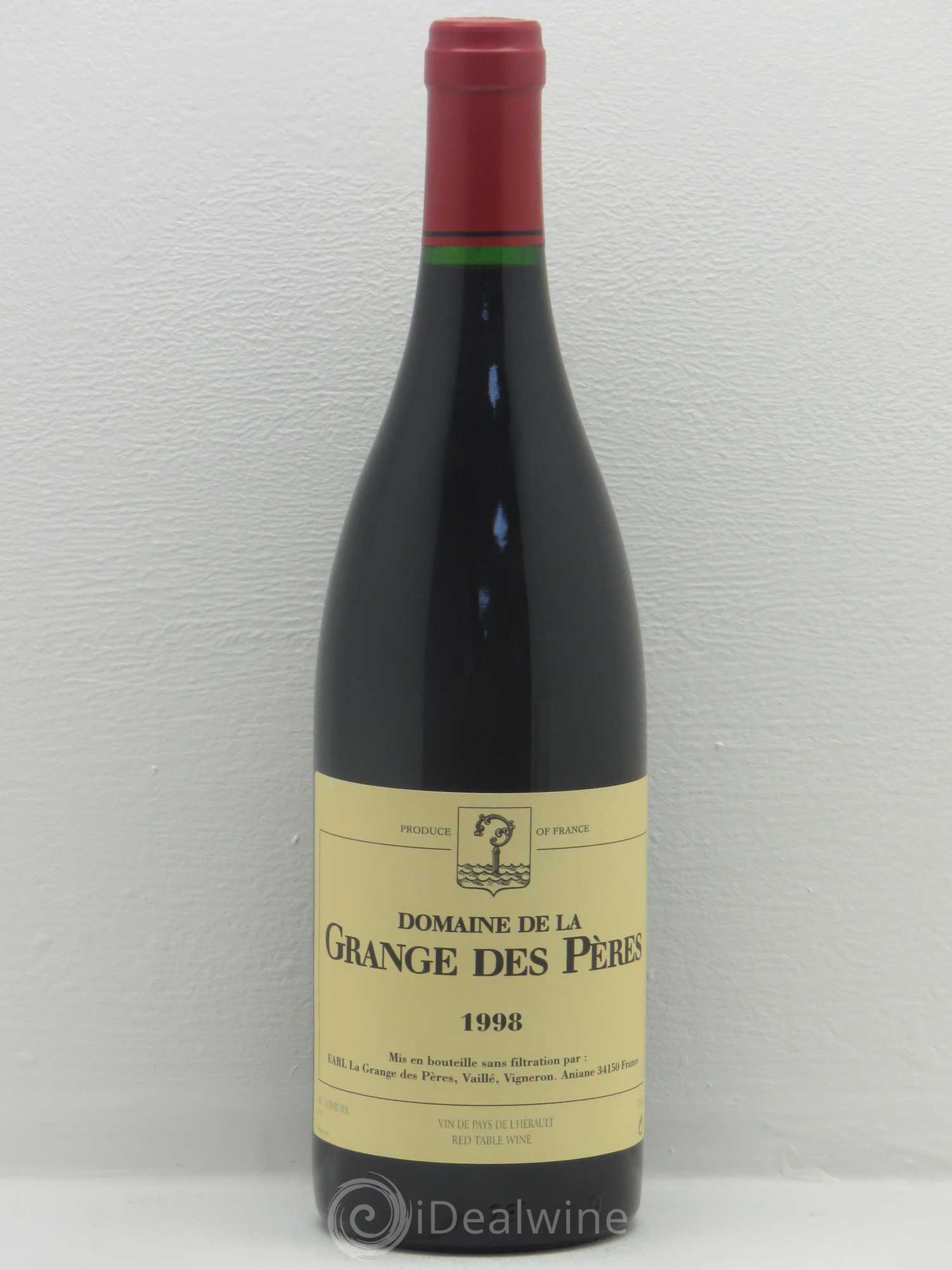 Pays d'Hérault Grange des Pères Laurent Vaillé 1998 - Lot de 1 bouteille - 0