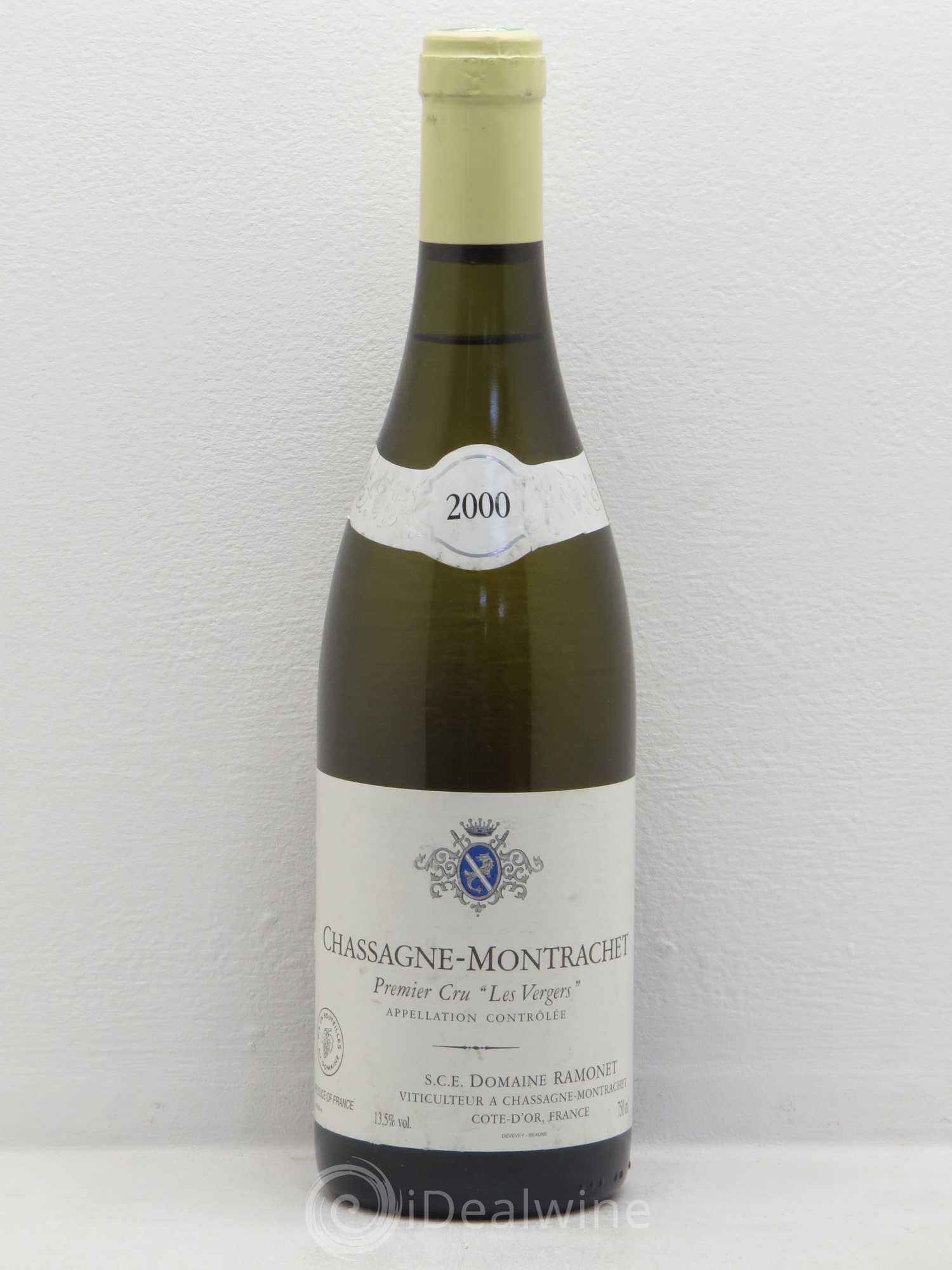 Chassagne-Montrachet 1er Cru Les Vergers Ramonet (Domaine) 2000 - Lot de 1 bouteille - 0
