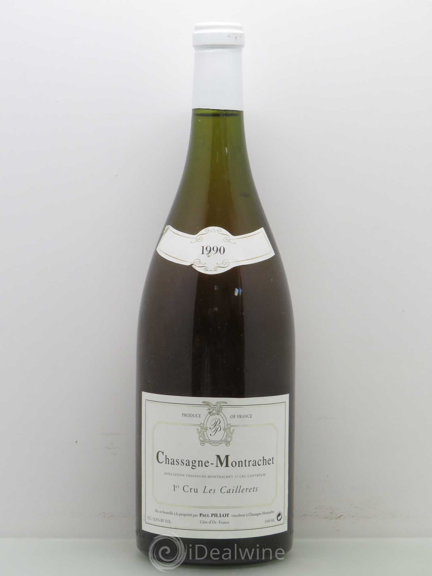 Chassagne-Montrachet 1er Cru Les Caillerets Paul Pillot (Domaine) 1990 - Lot de 1 magnum - 0