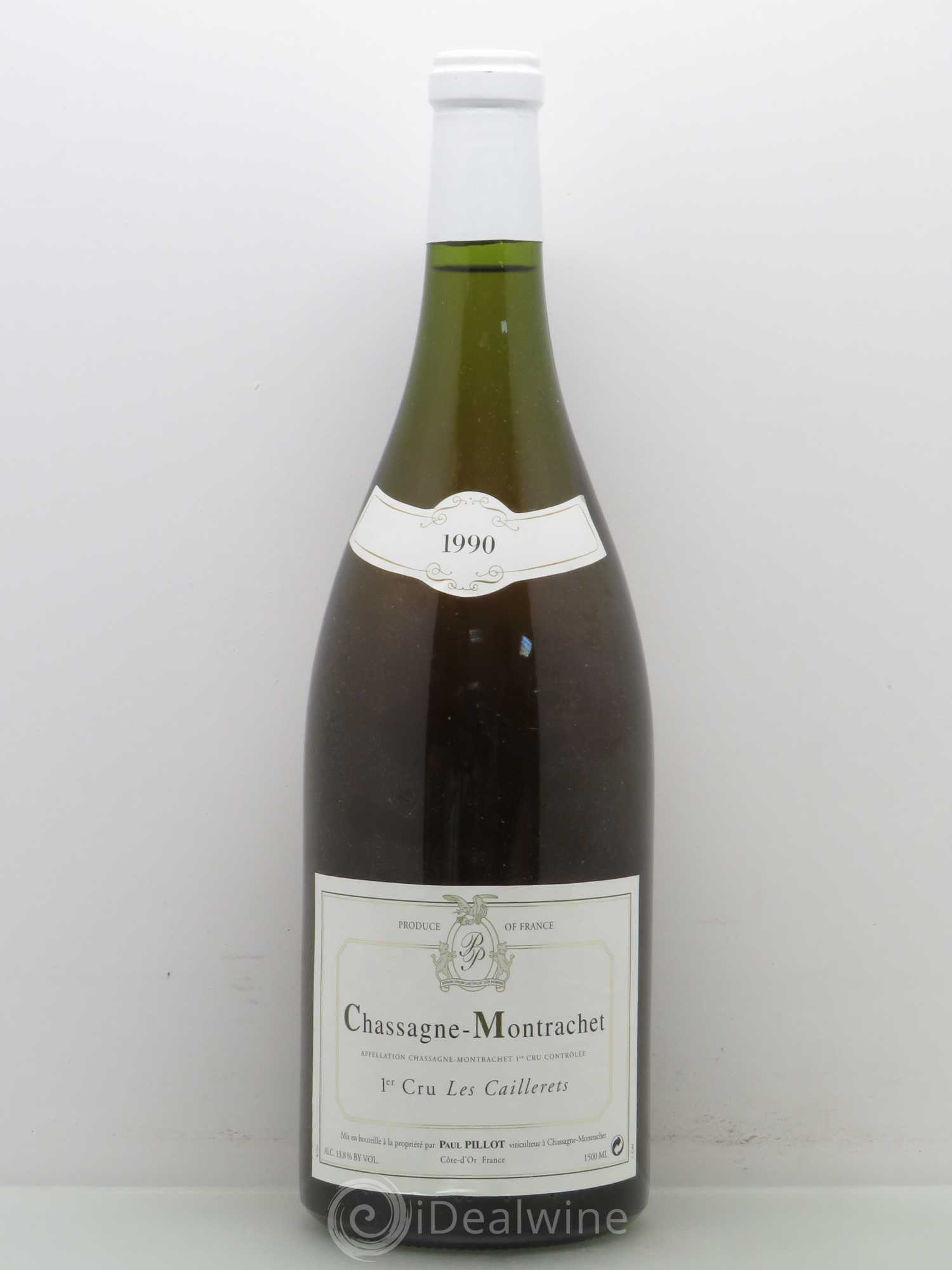 Chassagne-Montrachet 1er Cru Les Caillerets Paul Pillot (Domaine) 1990 - Lot de 1 magnum - 0