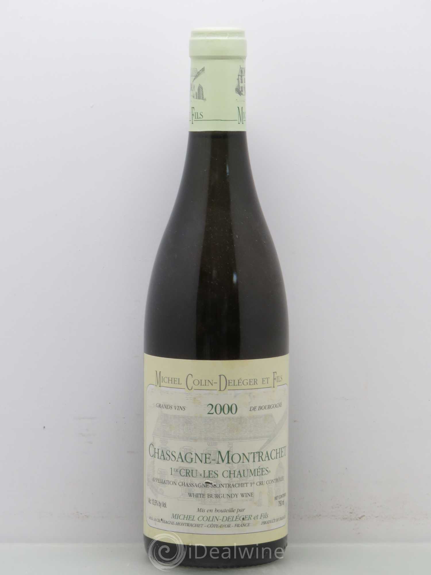Chassagne-Montrachet 1er Cru Les Chaumées Michel Colin Deleger 2000 - Posten von 1 Flasche - 0