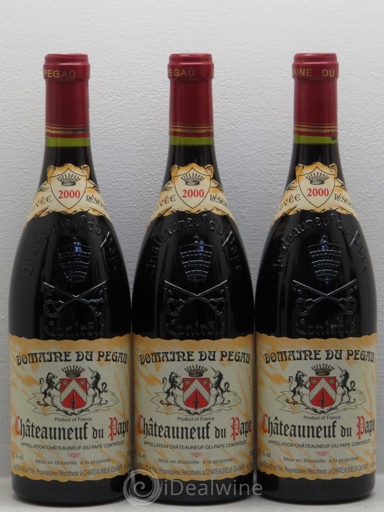 Châteauneuf-du-Pape Domaine du Pégau Cuvée Réservée Paul et Laurence Féraud 2000 - Lot de 12 bouteilles - 1