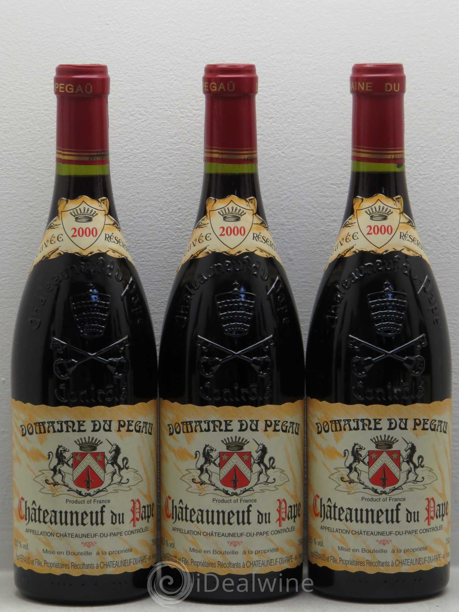 Châteauneuf-du-Pape Domaine du Pégau Cuvée Réservée Paul et Laurence Féraud 2000 - Lot de 12 bouteilles - 2