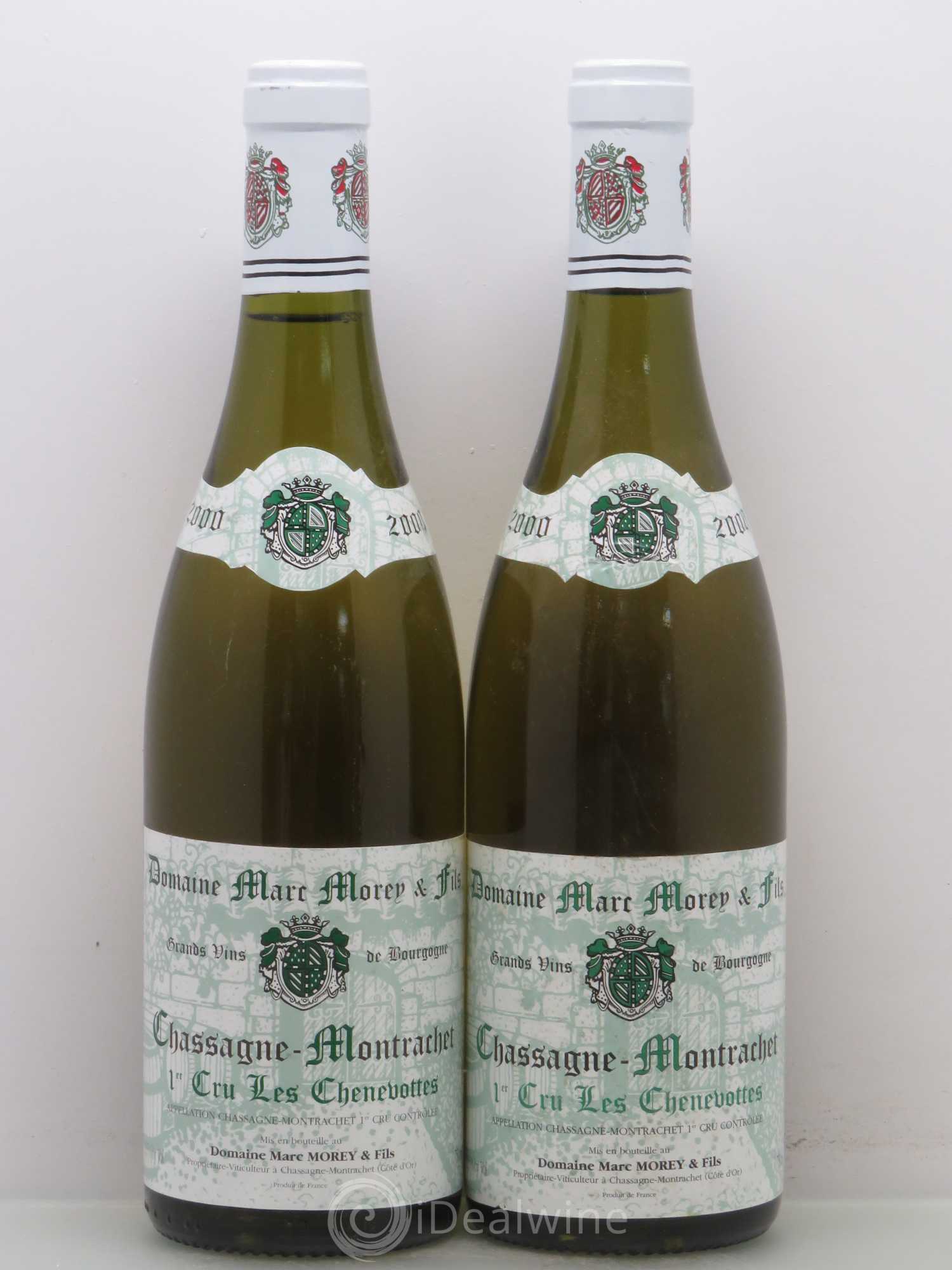Chassagne-Montrachet 1er Cru Les Chevenottes Marc Morey 2000 - Posten von 2 Flaschen - 0