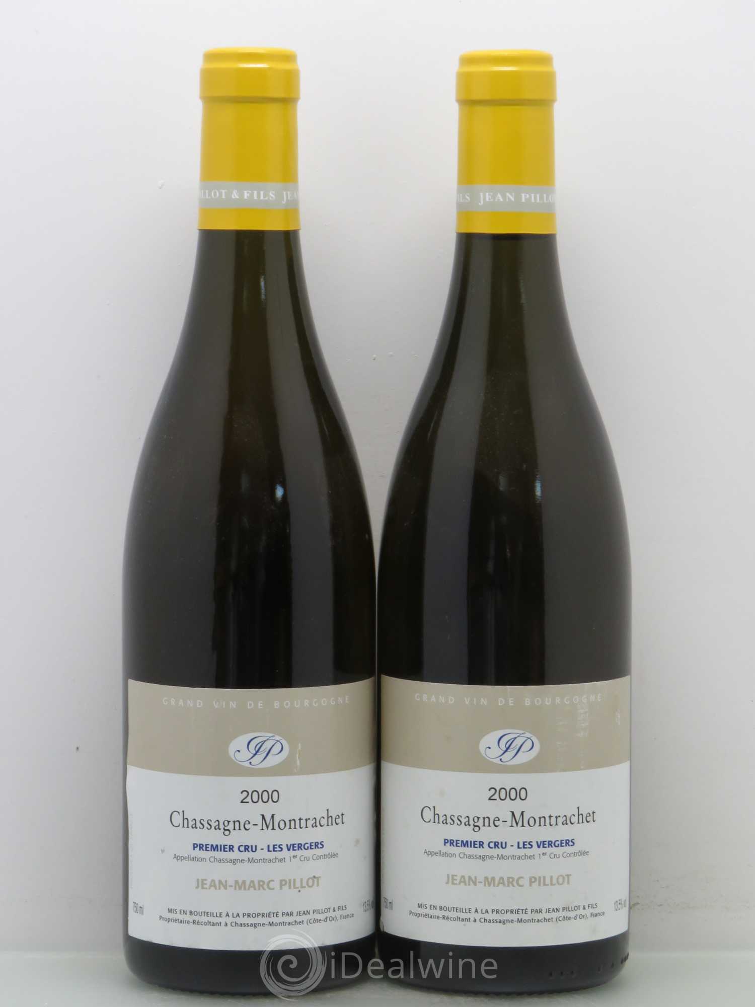 Chassagne-Montrachet 1er Cru Les Vergers J.M Pillot 2000 - Posten von 2 Flaschen - 0