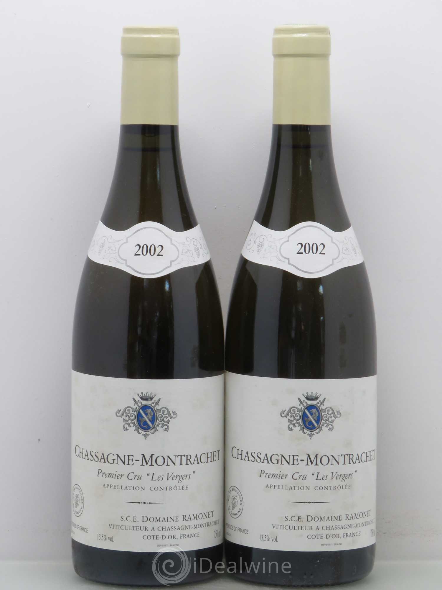 Chassagne-Montrachet 1er Cru Les Vergers Ramonet (Domaine) 2002 - Lot de 2 bouteilles - 0