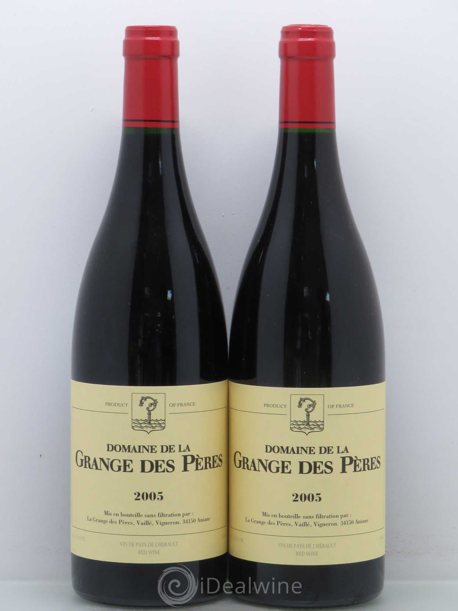 Pays d'Hérault Grange des Pères Laurent Vaillé 2005 - Lotto di 2 bottiglie - 0