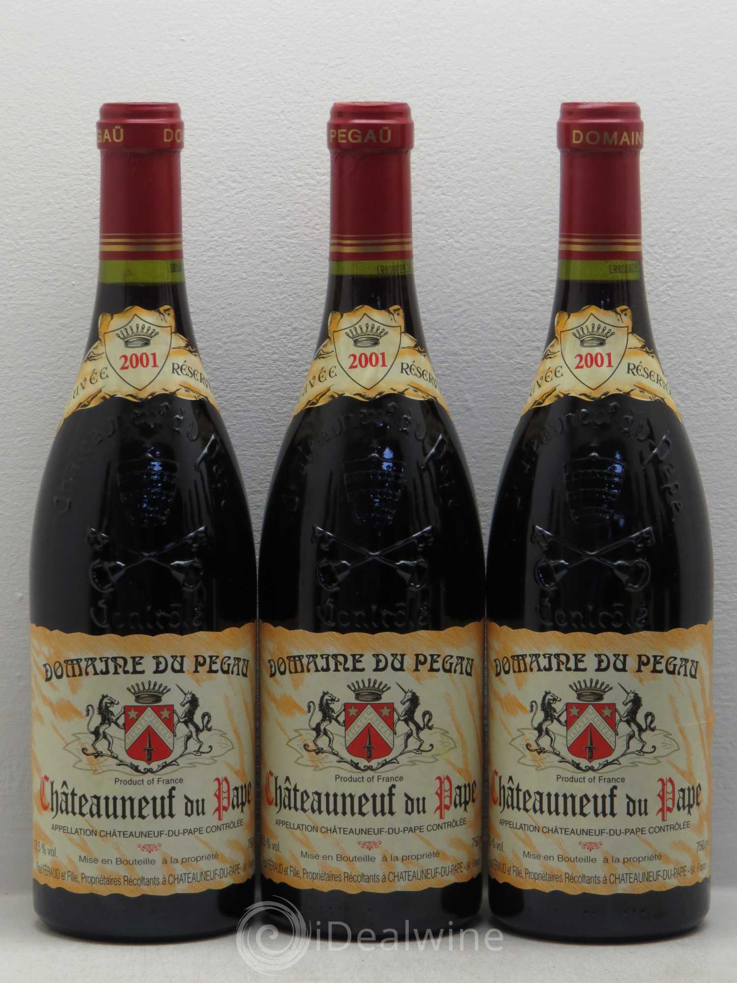 Châteauneuf-du-Pape Domaine du Pégau Cuvée Réservée Paul et Laurence Féraud 2001 - Lot de 12 bouteilles - 2