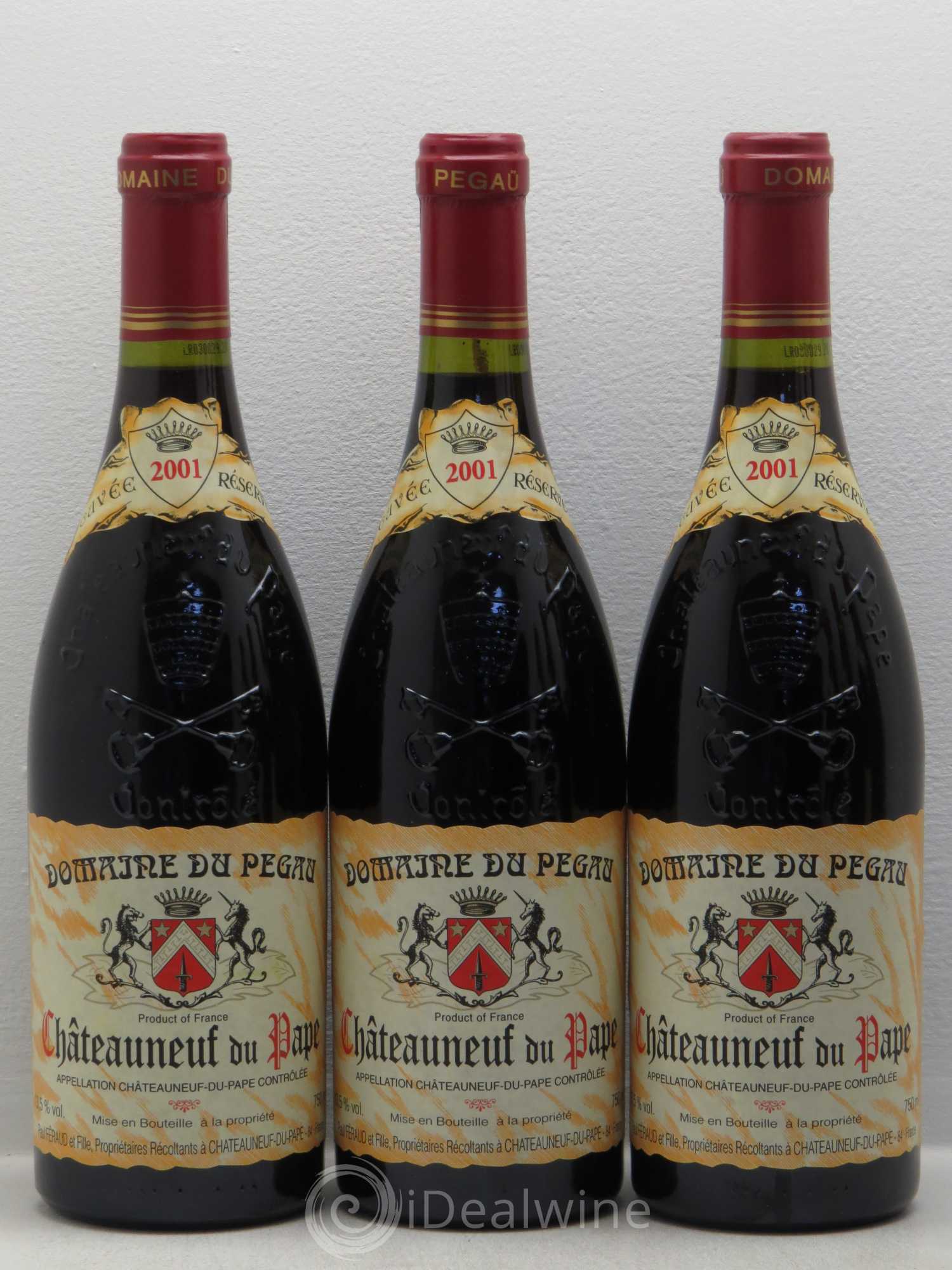 Châteauneuf-du-Pape Domaine du Pégau Cuvée Réservée Paul et Laurence Féraud 2001 - Lot de 12 bouteilles - 3