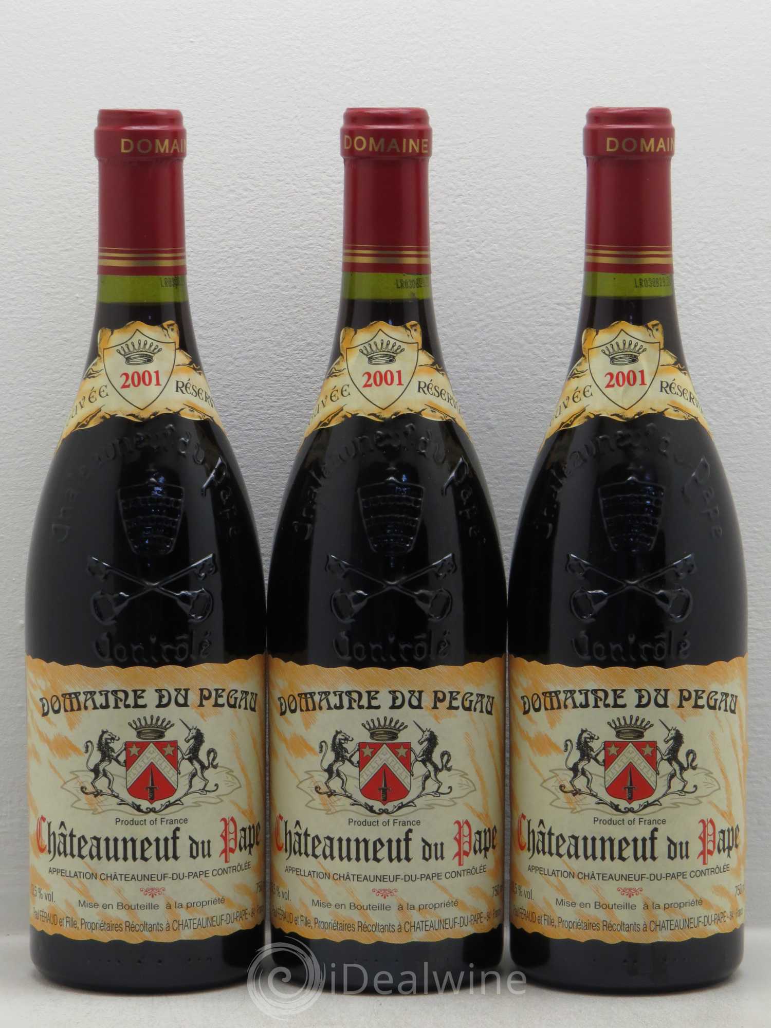 Châteauneuf-du-Pape Domaine du Pégau Cuvée Réservée Paul et Laurence Féraud 2001 - Lot de 12 bouteilles - 4