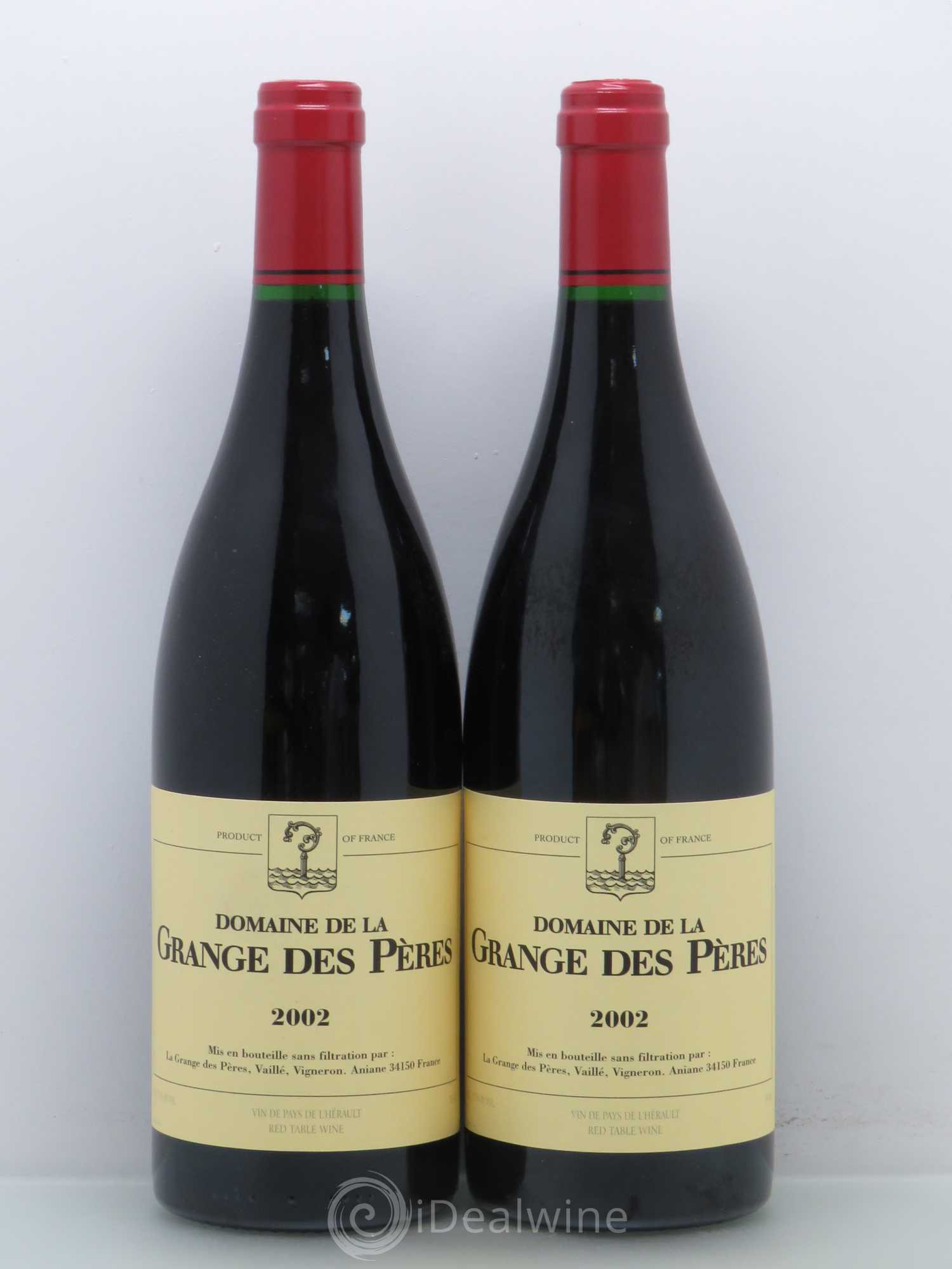 Pays d'Hérault Grange des Pères Laurent Vaillé 2002 - Lot de 2 bouteilles - 0