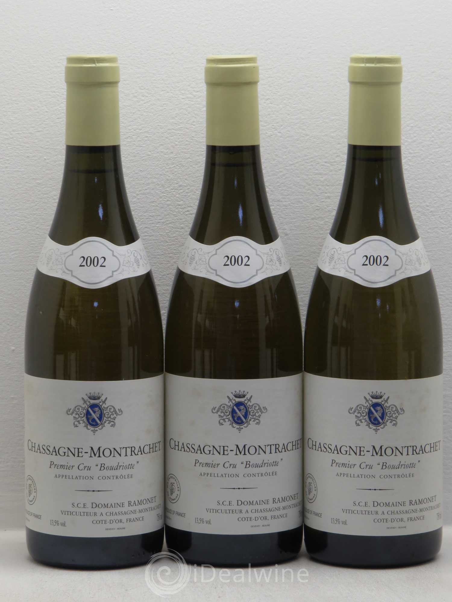Chassagne-Montrachet 1er Cru Boudriotte Ramonet (Domaine) 2002 - Lot de 12 bouteilles - 2